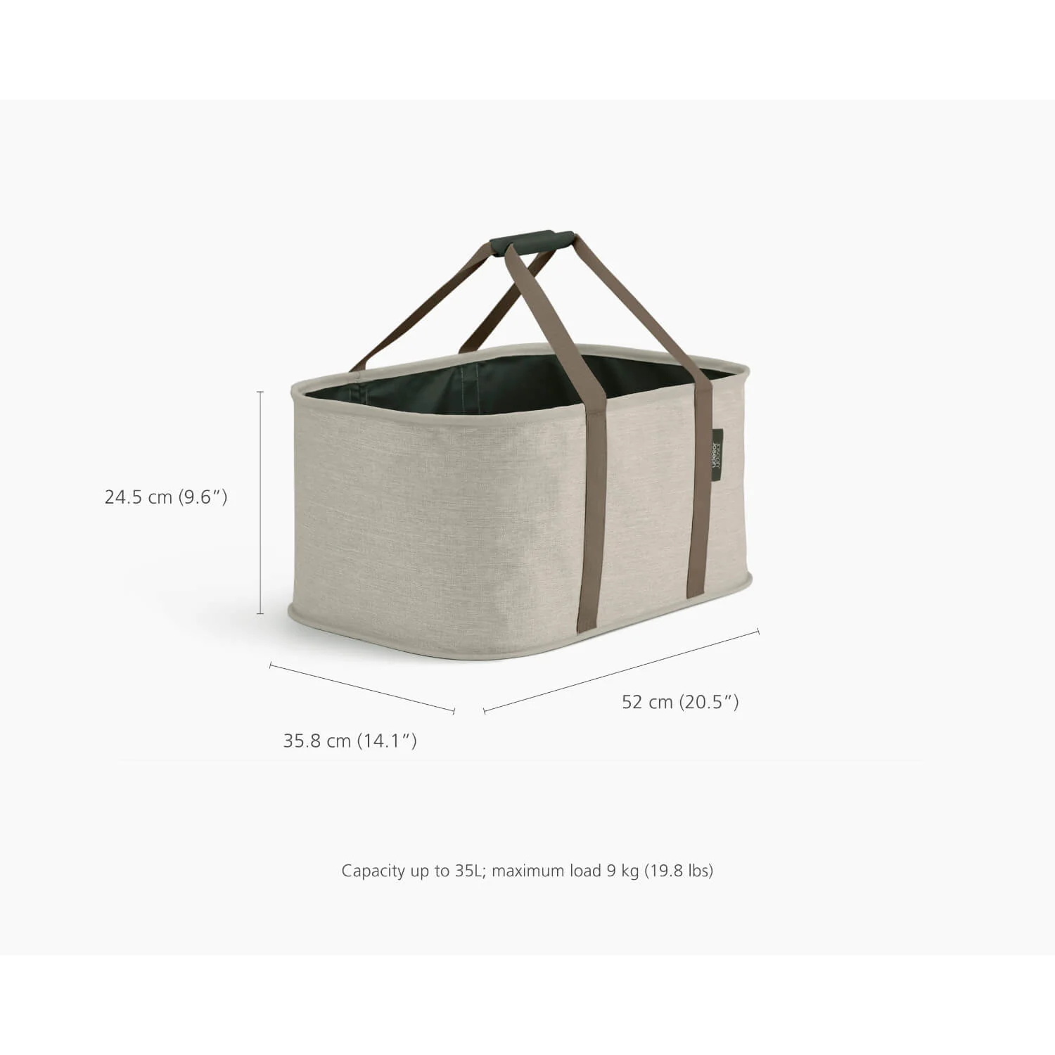 Joseph Joseph Hold-All™ Collapsible 35L Laundry Basket - Ecru - Image 7