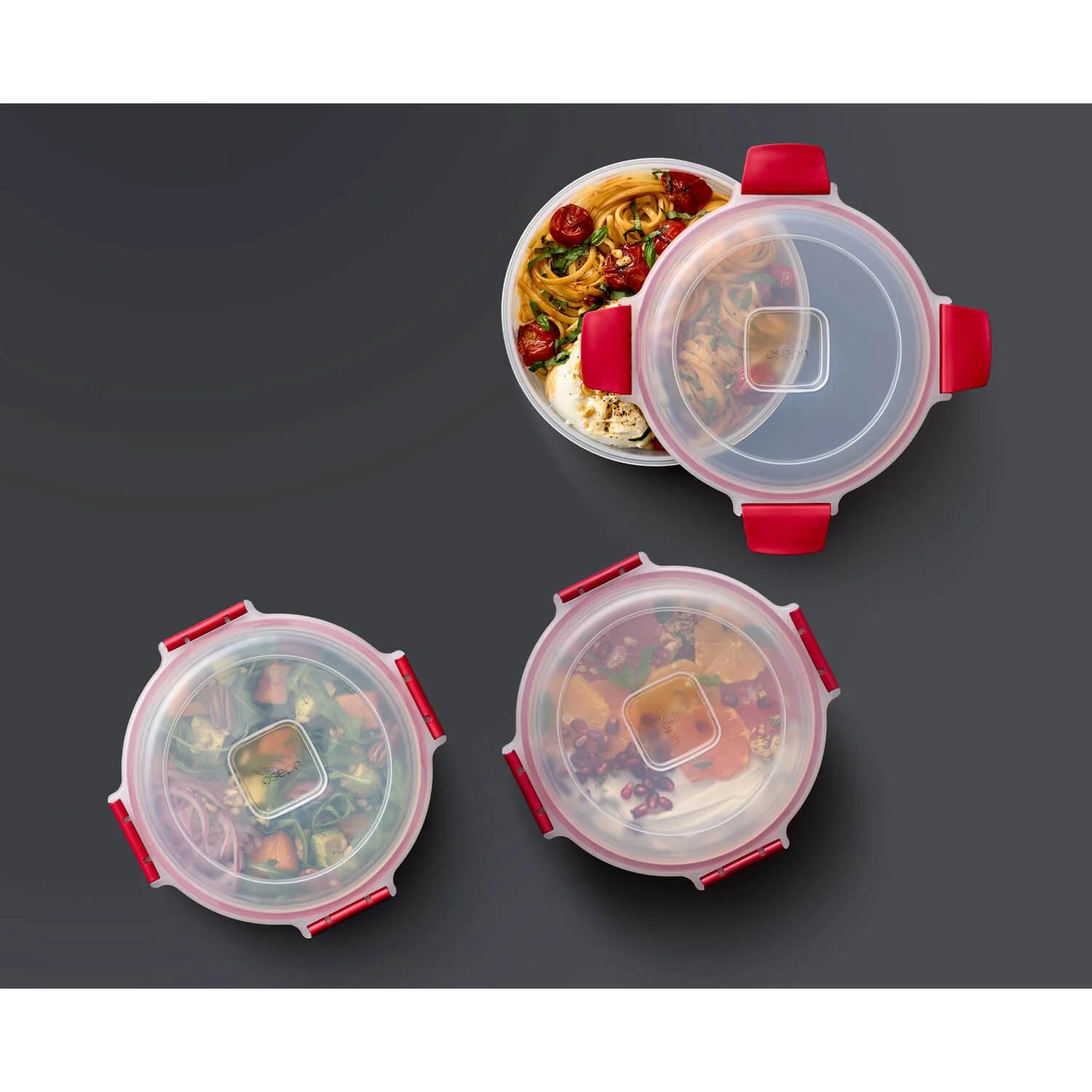 Joseph Joseph Nest™ Lock 4-Piece 1 Litre Round Food Container Set - Image 8