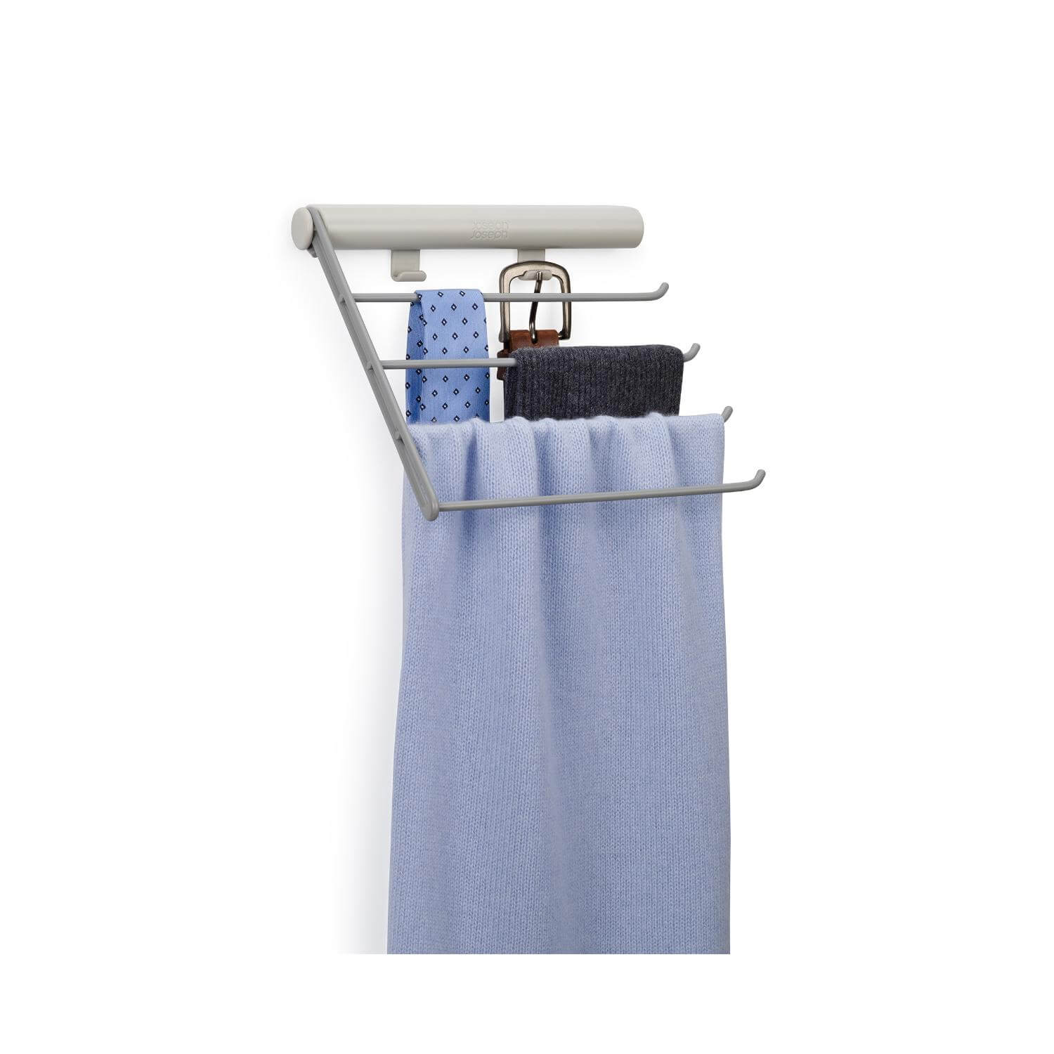 Joseph Joseph Orderly Belt, Tie & Scarf Hanging Rail - Ecru - Image 3