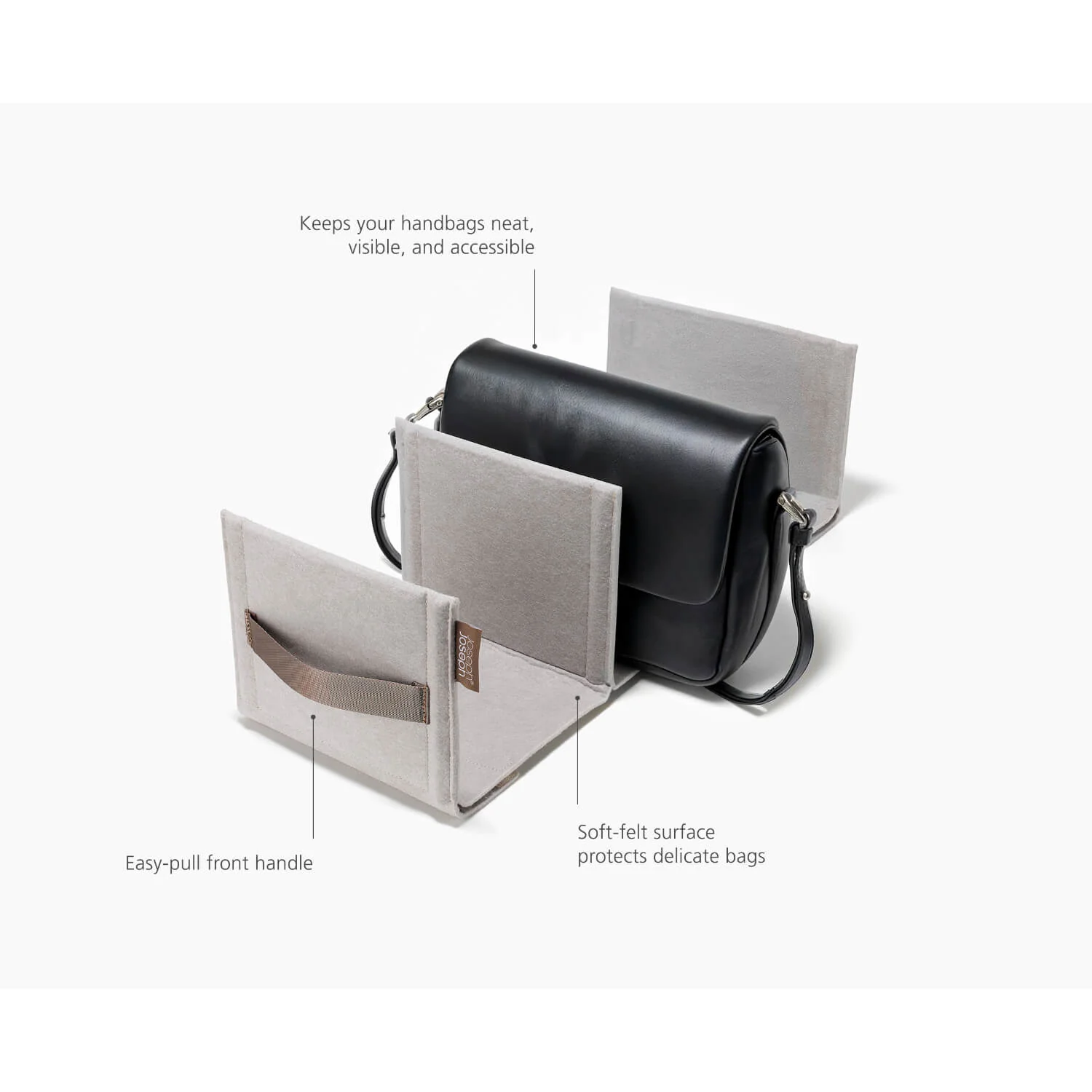 Joseph Joseph Orderly™ Wardrobe Handbag Organiser - Ecru - Image 3