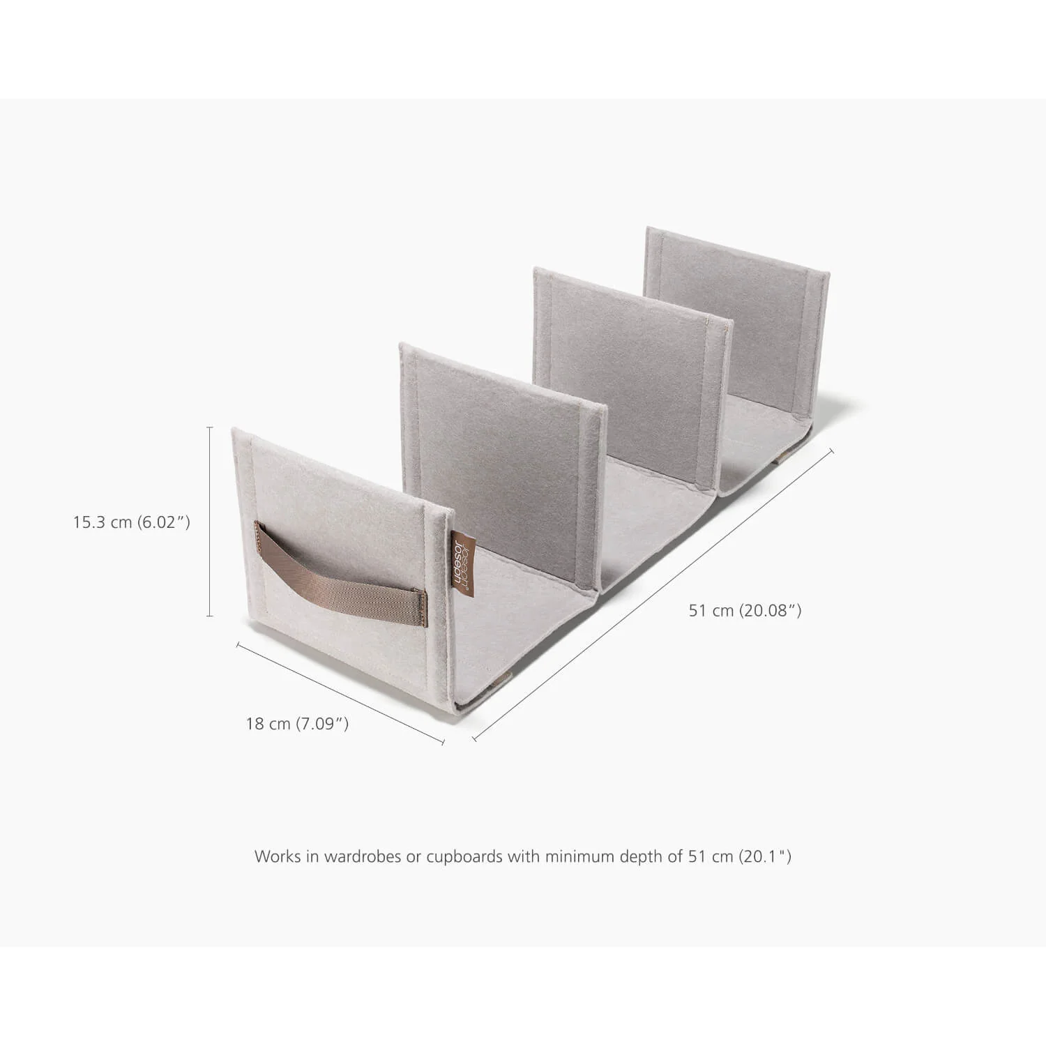 Joseph Joseph Orderly™ Wardrobe Handbag Organiser - Ecru - Image 9