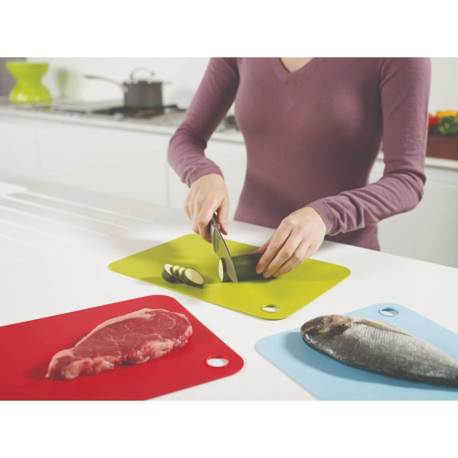 Joseph Joseph Pop 3 Piece Chopping Mat Set - Image 6