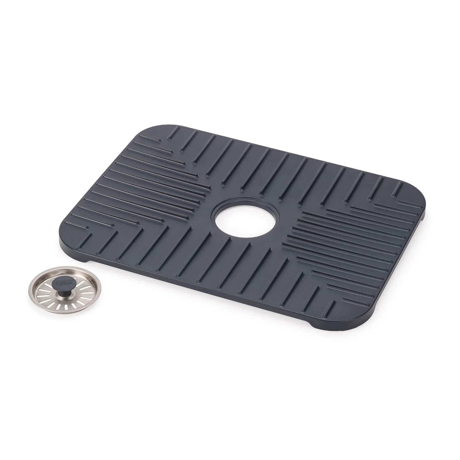 Joseph Joseph SinkShield™ Grey Sink Protector With Plug - Large - Image 2