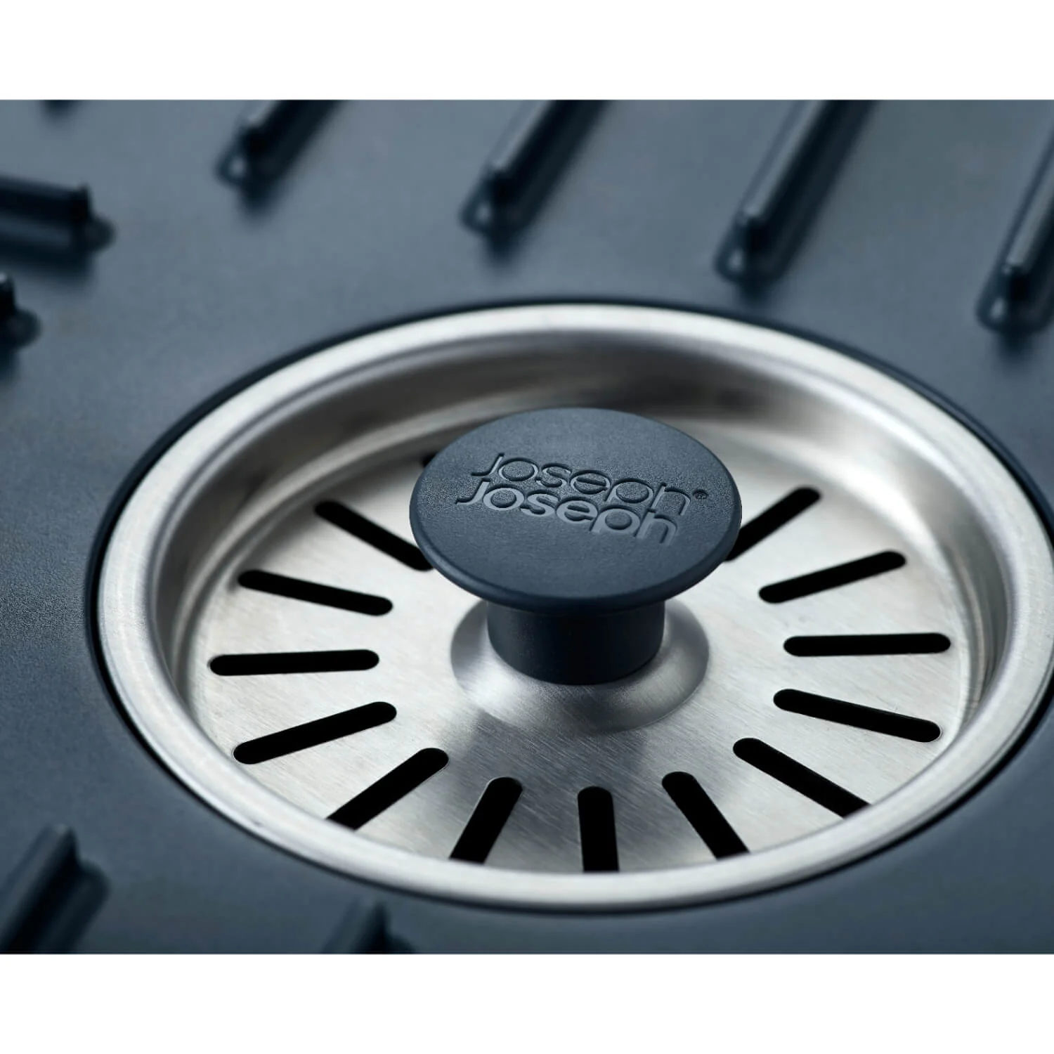 Joseph Joseph SinkShield™ Grey Sink Protector With Plug - Large - Image 4