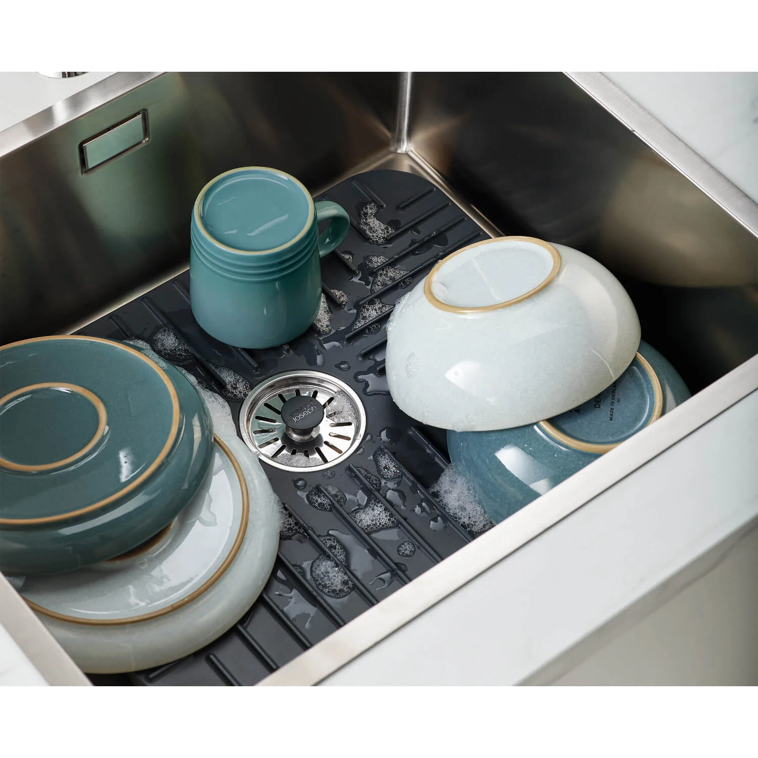 Joseph Joseph SinkShield™ Grey Sink Protector With Plug - Large - Image 9