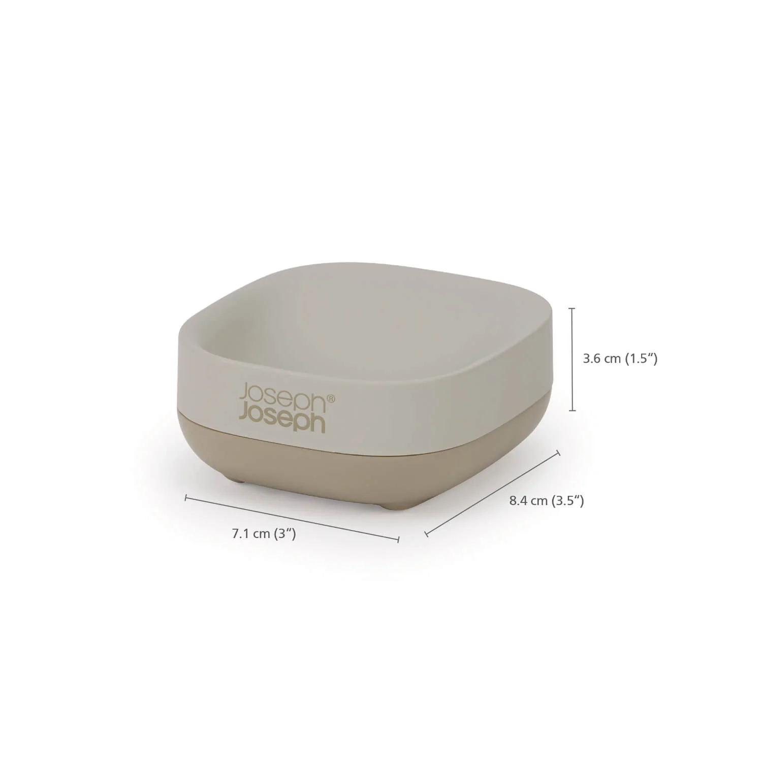 Joseph Joseph Slim Compact Soap Dish - Ecru - Image 6