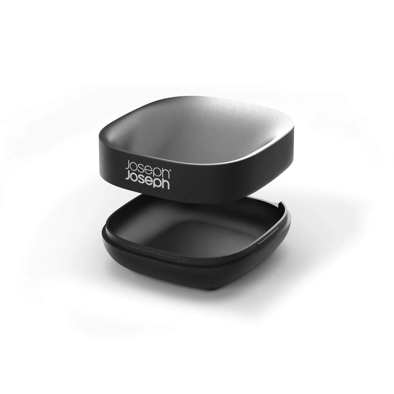 Joseph Joseph Slim Compact Soap Dish - Matt Black - Image 3