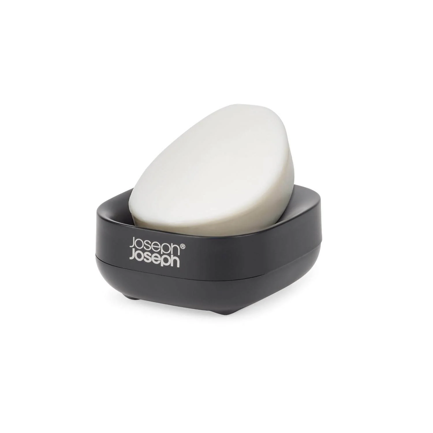 Joseph Joseph Slim Compact Soap Dish - Matt Black - Image 4
