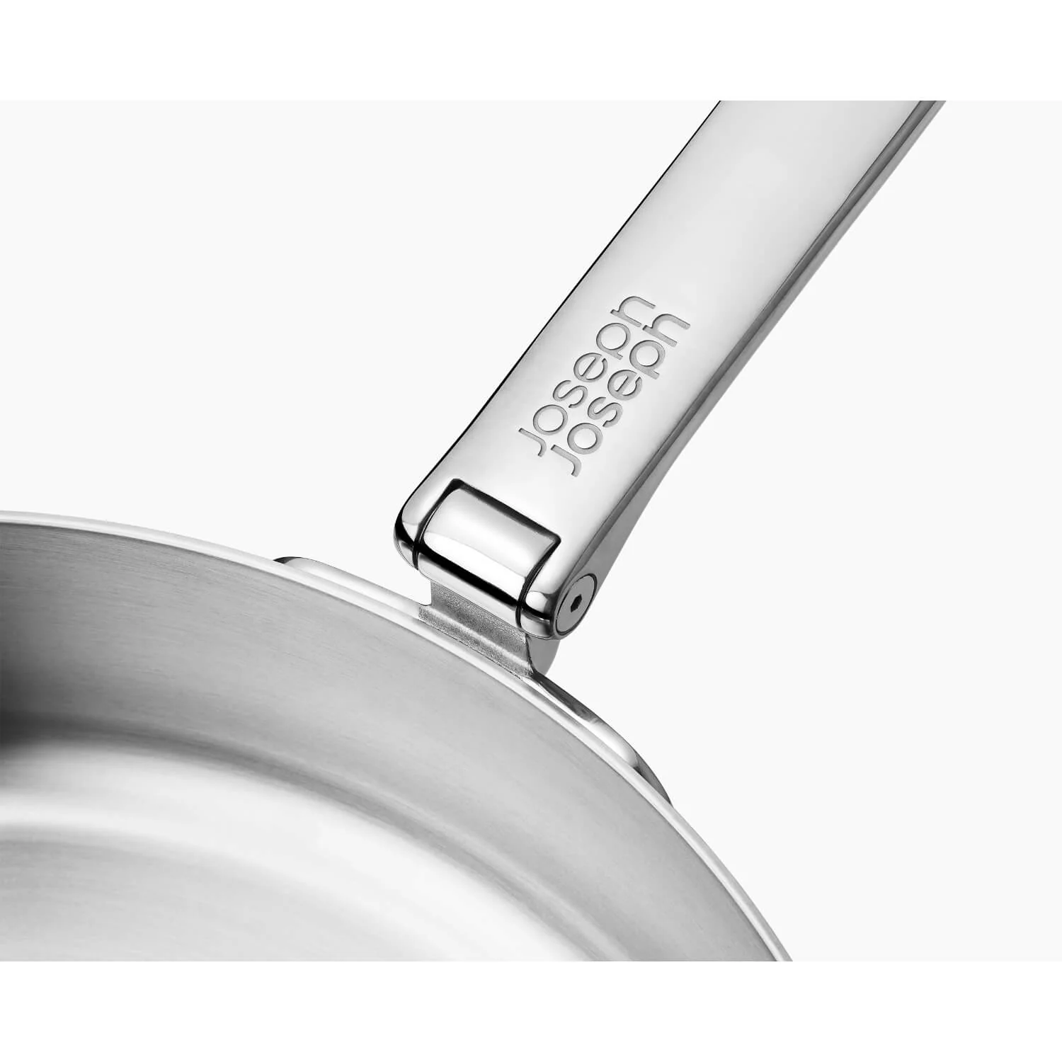 Joseph Joseph Space 28cm Folding Handle Saute Pan with Lid - Stainless Steel - Image 4