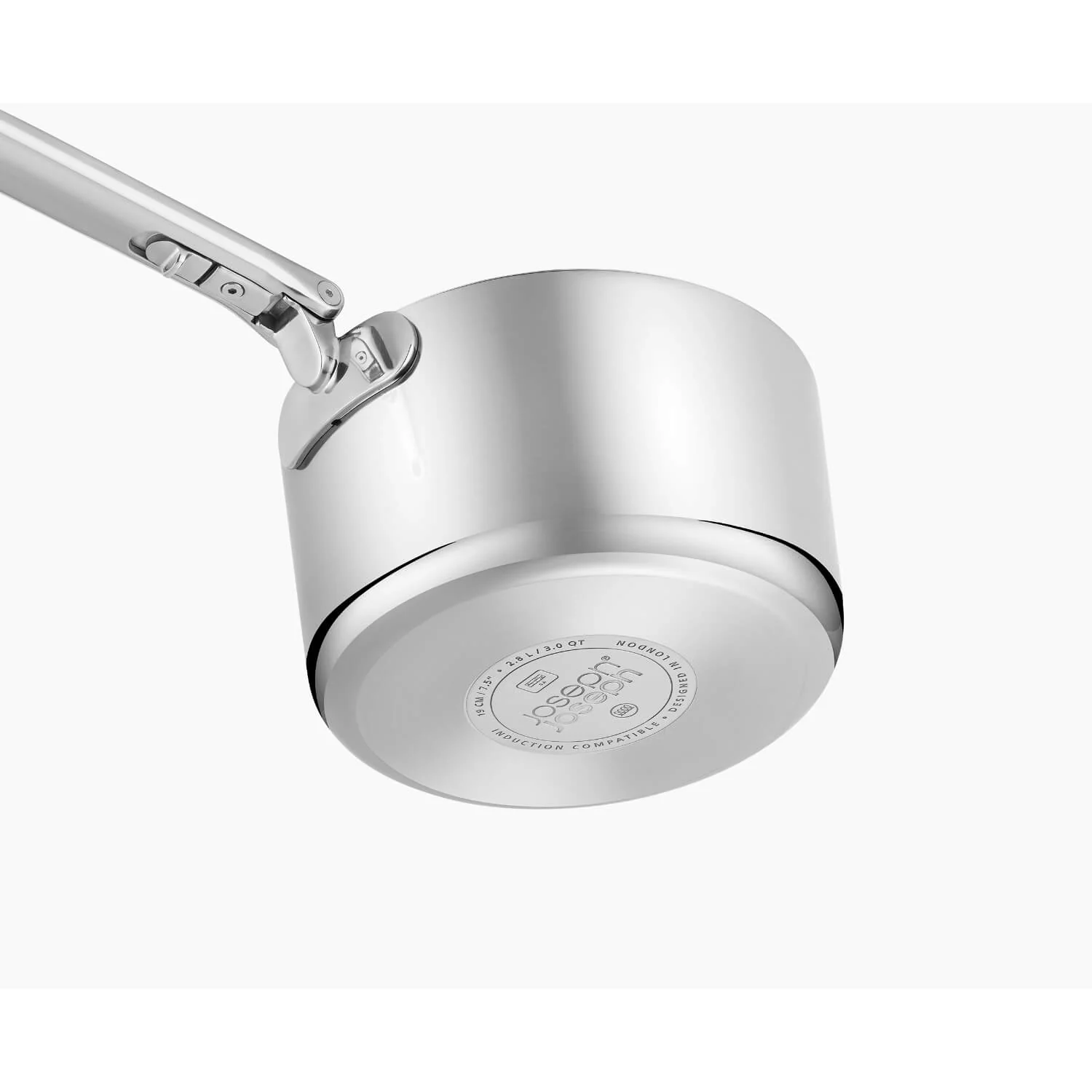 Joseph Joseph Space 3-Piece Folding Handle Saucepan Set - Stainless Steel - Image 3