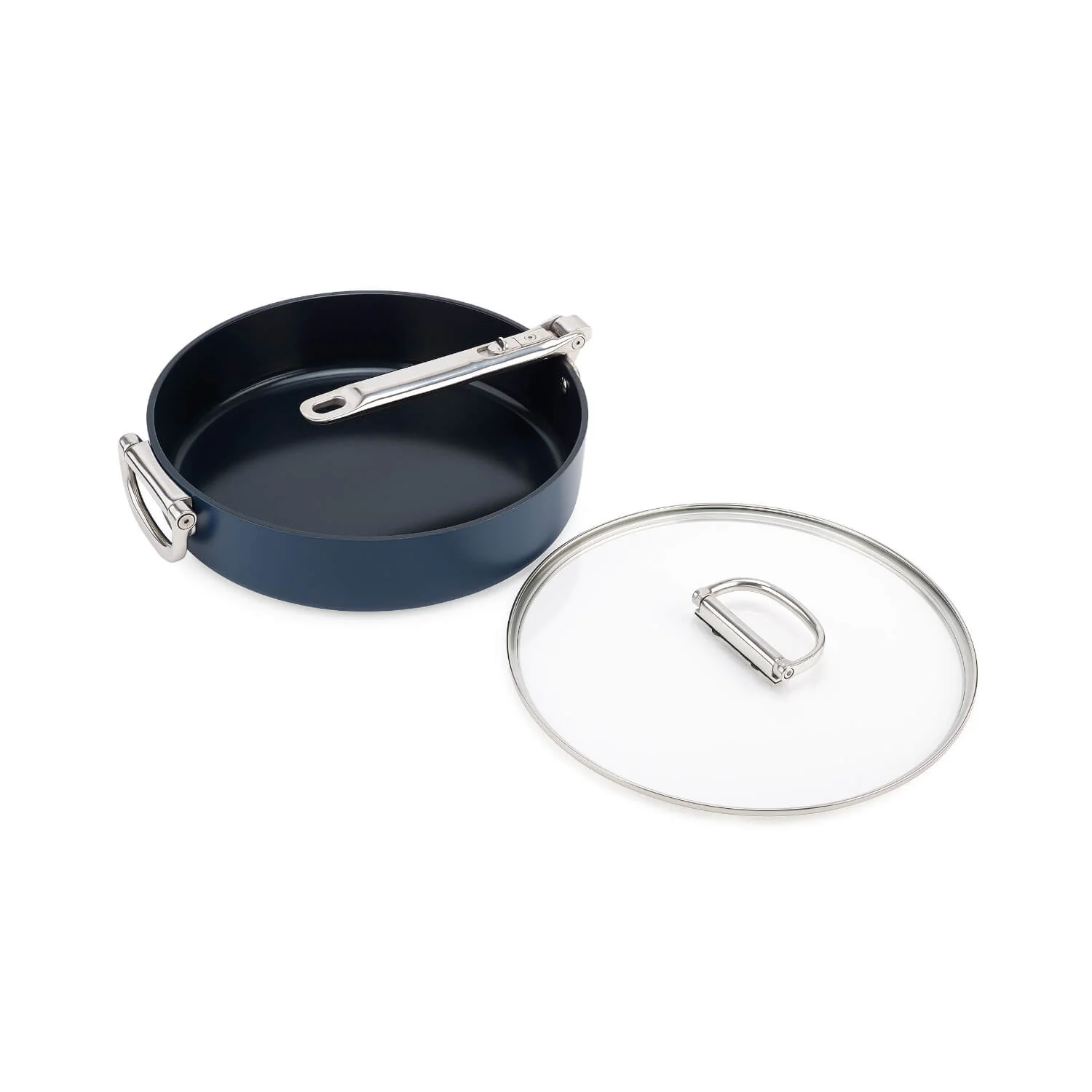 Joseph Joseph Space Folding Handle 3-Piece Cookware Set - Midnight Blue - Image 5