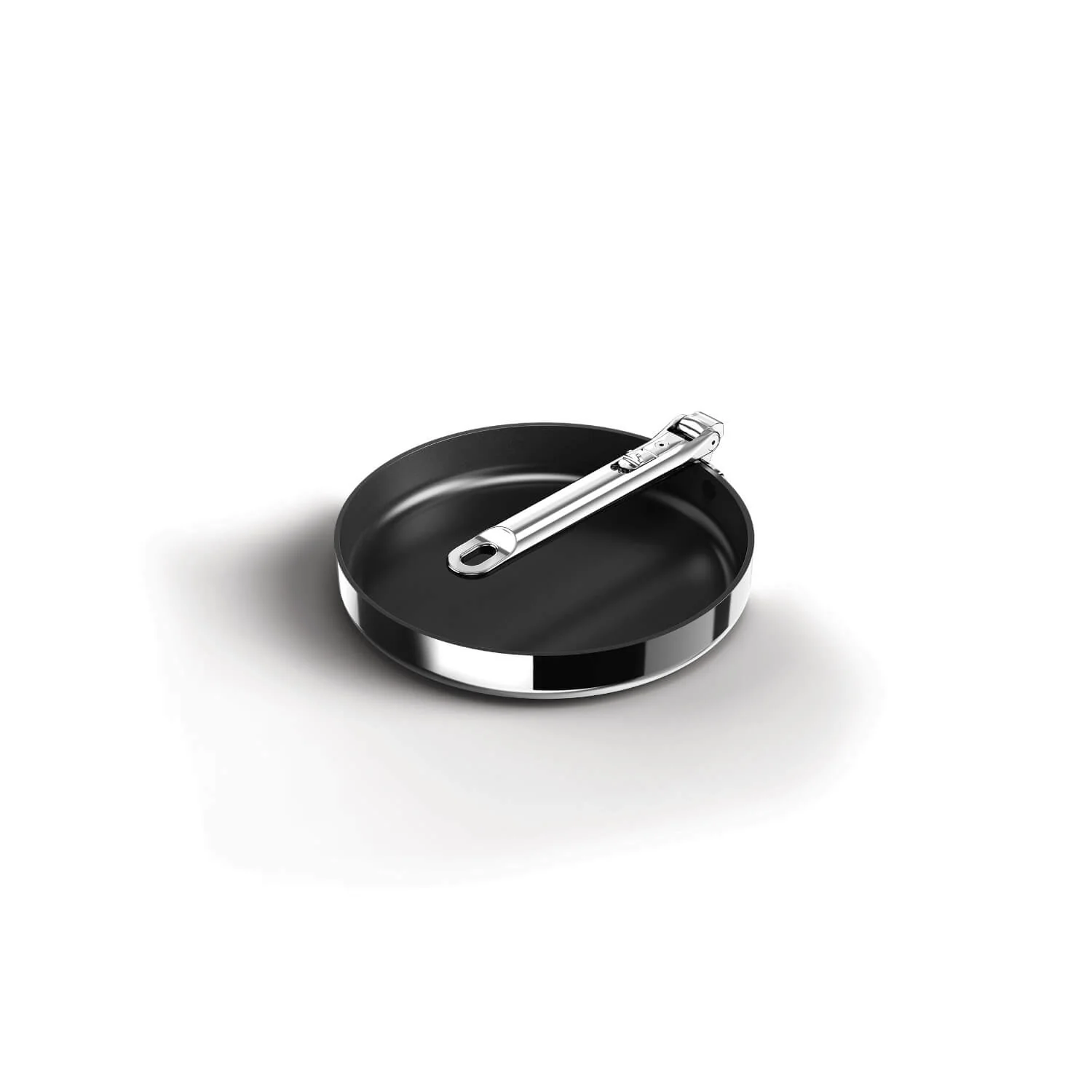 Joseph Joseph Space Non-Stick 24cm Folding Handle Frying Pan - Stainless Steel - Image 2