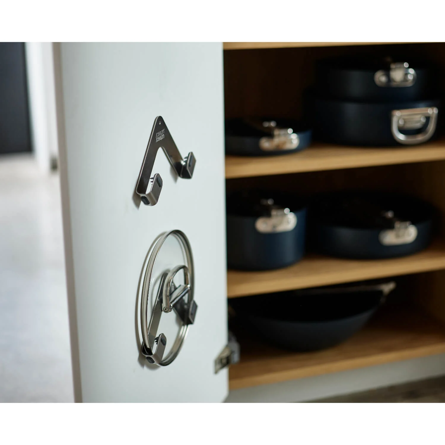Joseph Joseph Space Stainless Steel Pan Lid Holders - Pack of 2 - Image 4