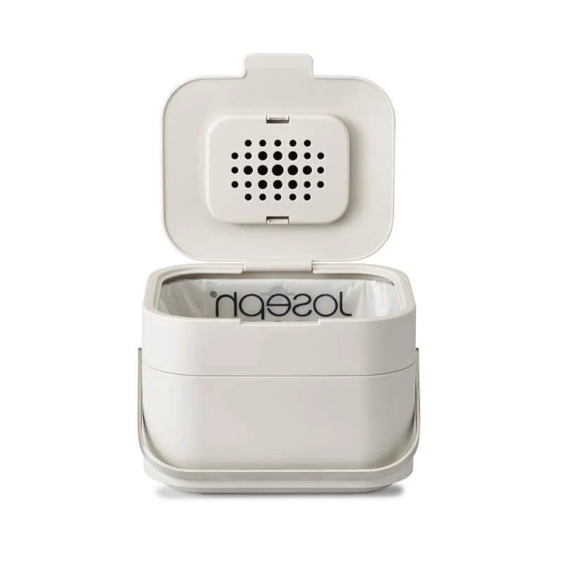 Joseph Joseph Stack 4 Food Waste Caddy - Stone - Image 4