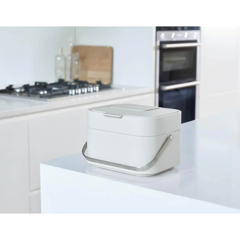 Joseph Joseph Stack 4 Food Waste Caddy - Stone - Image 5