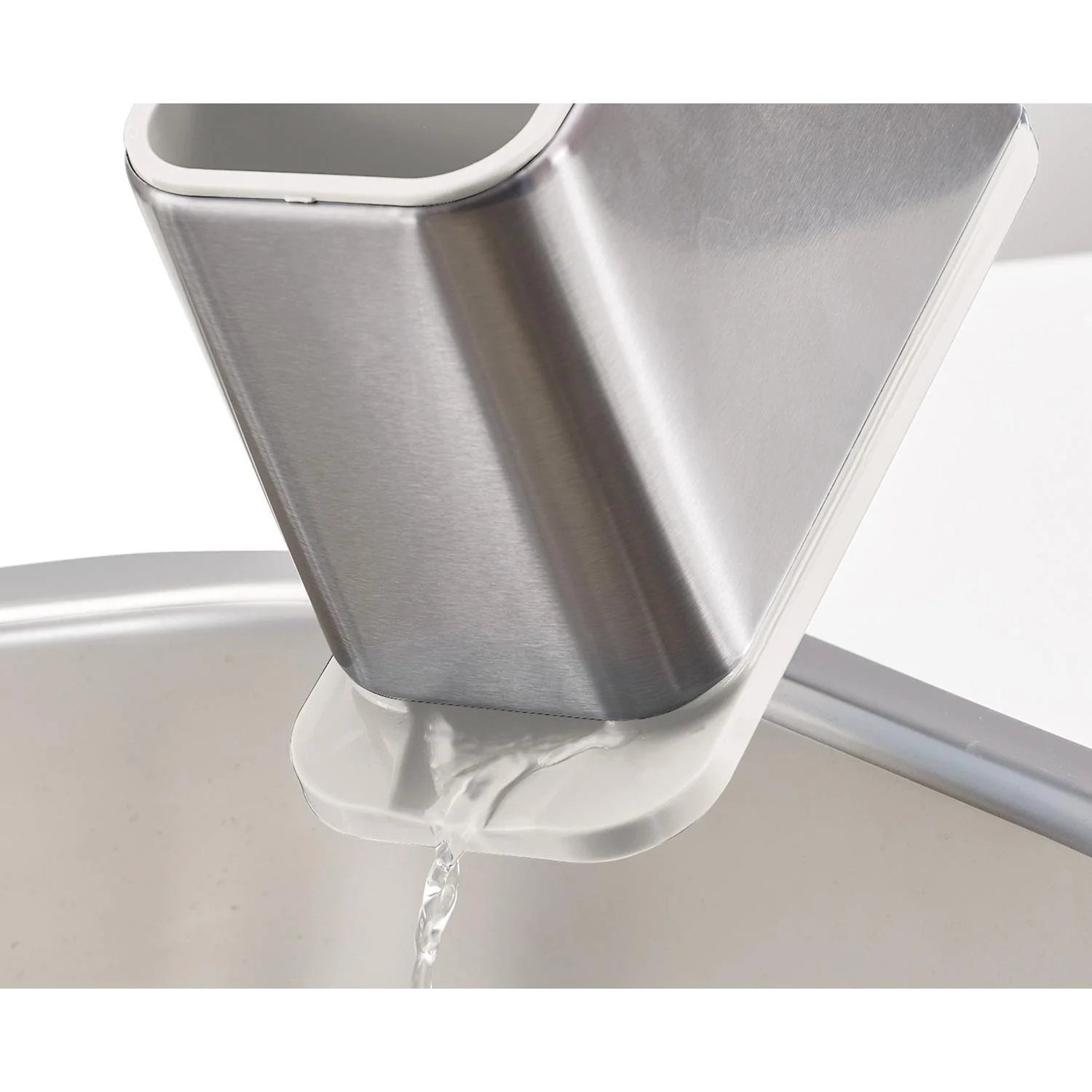 Joseph Joseph Surface Stainless Steel Cutlery Drainer - Light Stone - Image 5