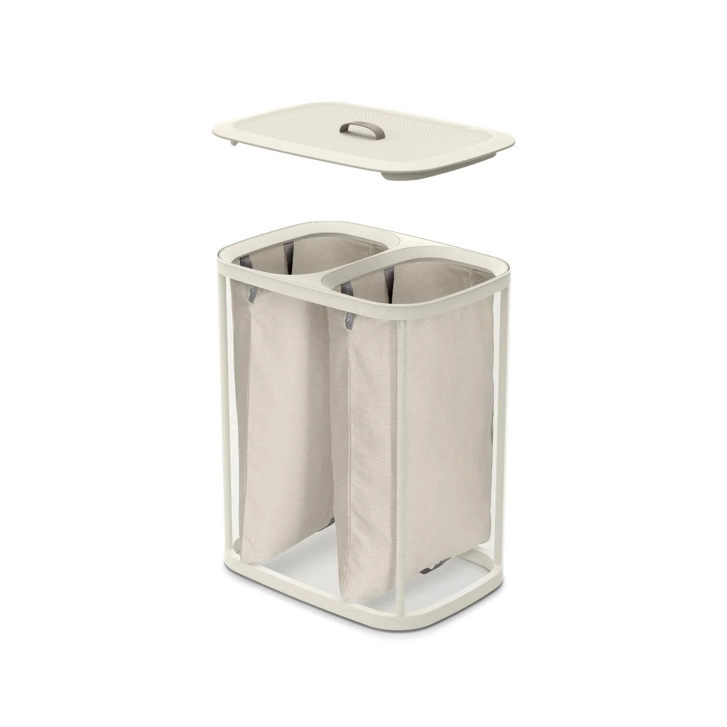 Joseph Joseph Tota 90 Litre Separation Laundry Basket - Ecru - Image 3