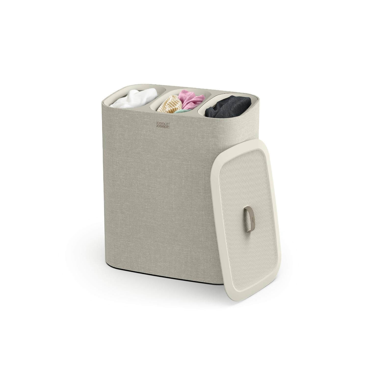 Joseph Joseph Tota Trio 90 Litre Separation Laundry Basket - Ecru - Image 2