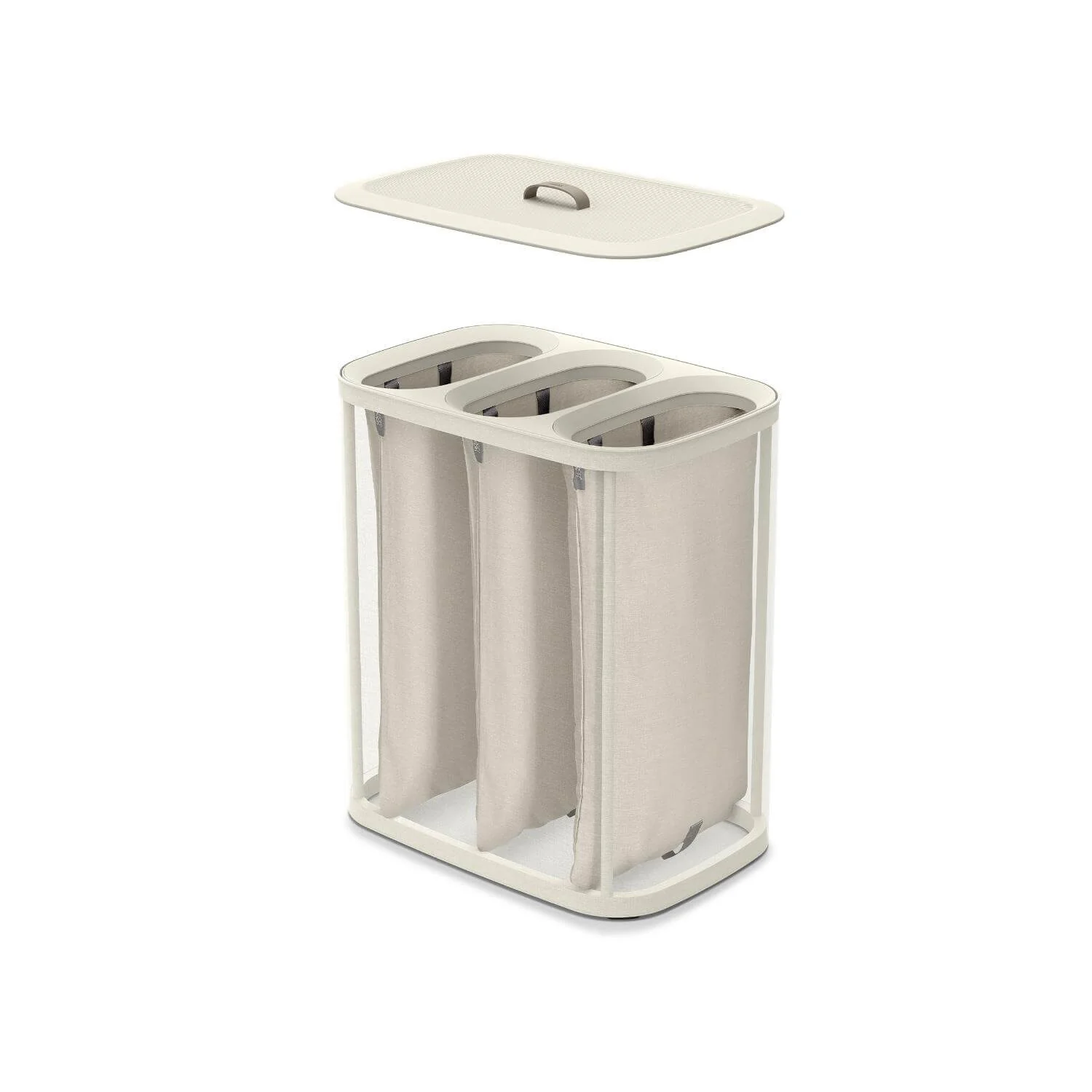 Joseph Joseph Tota Trio 90 Litre Separation Laundry Basket - Ecru - Image 4