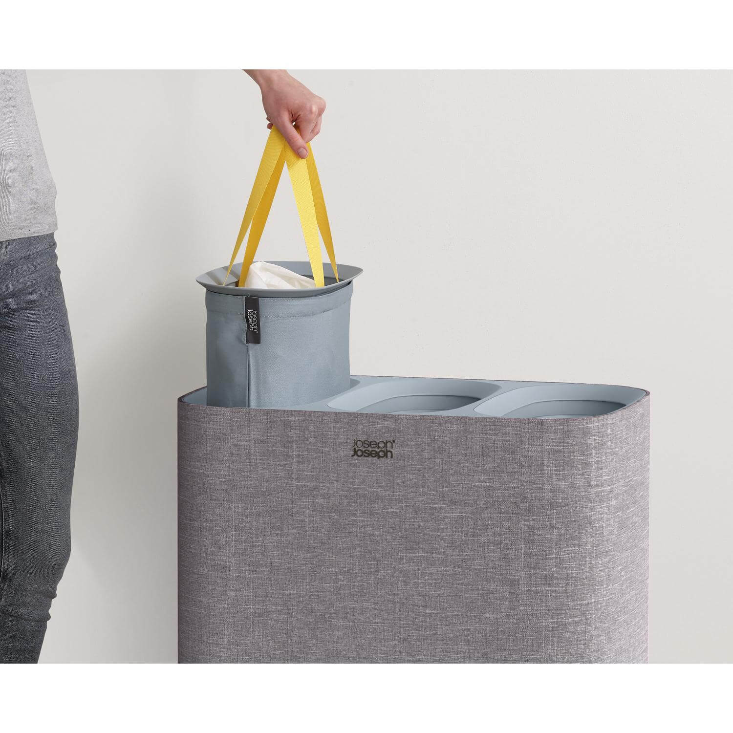 Joseph Joseph Tota Trio 90 Litre Separation Laundry Basket - Grey - Image 10