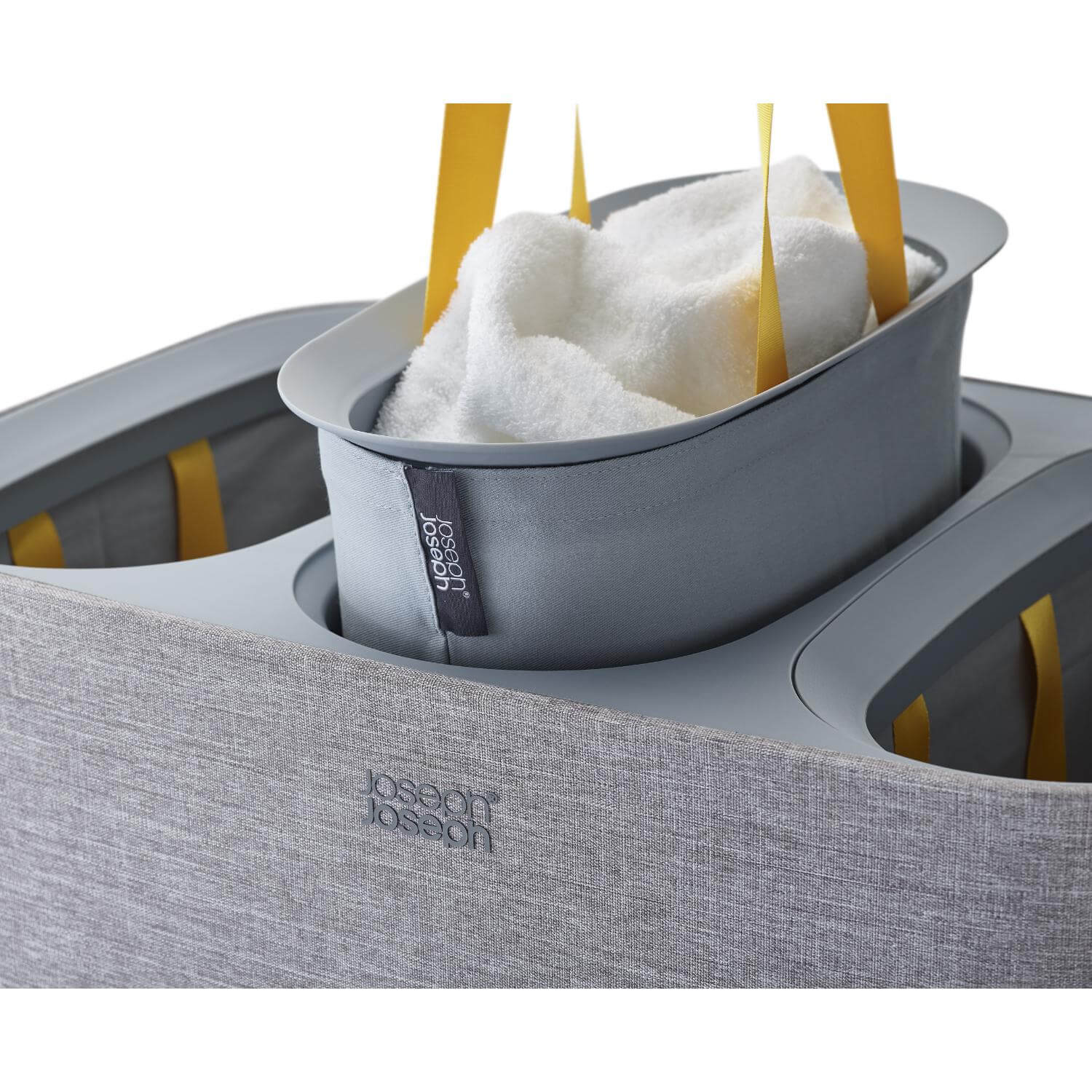 Joseph Joseph Tota Trio 90 Litre Separation Laundry Basket - Grey - Image 12