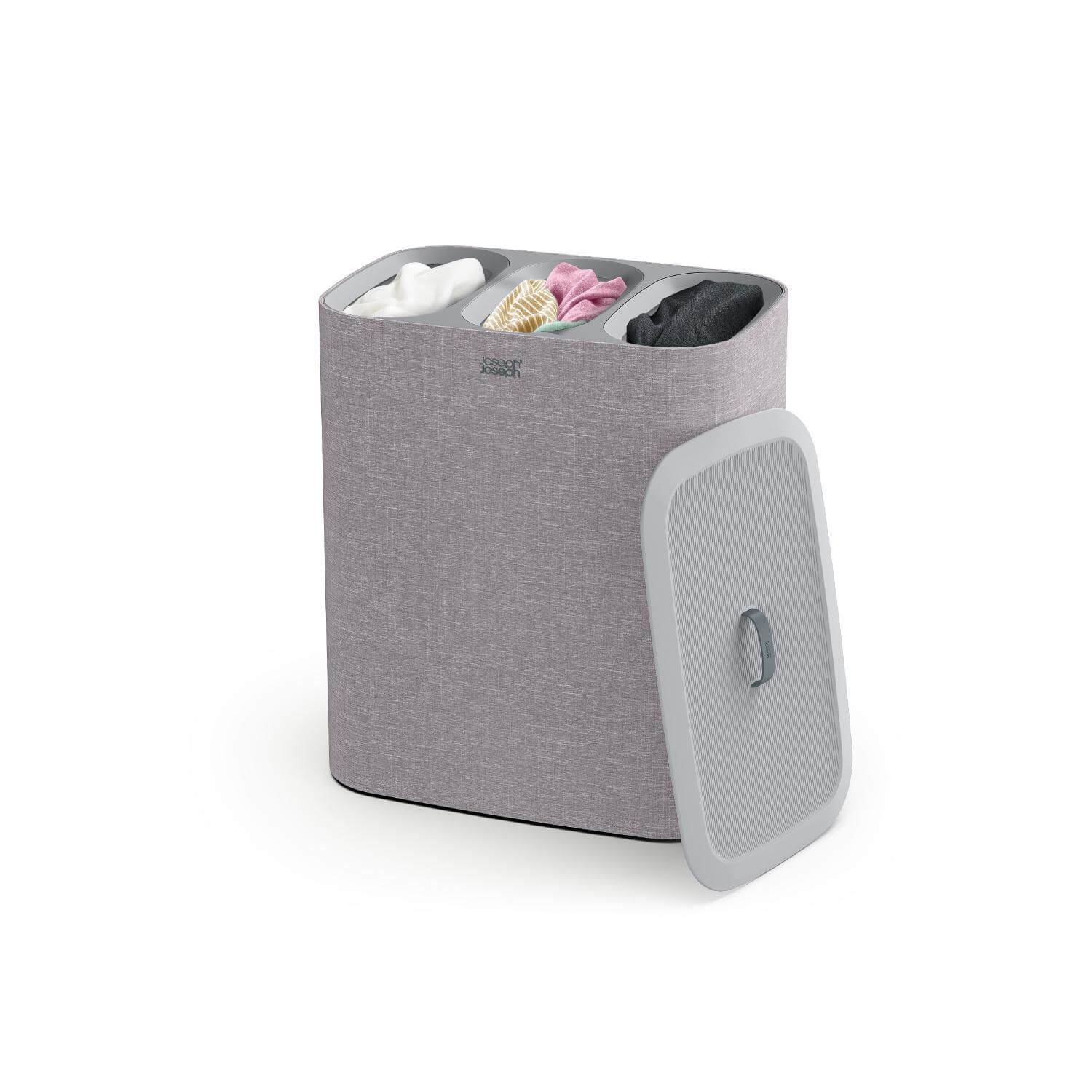 Joseph Joseph Tota Trio 90 Litre Separation Laundry Basket - Grey - Image 2
