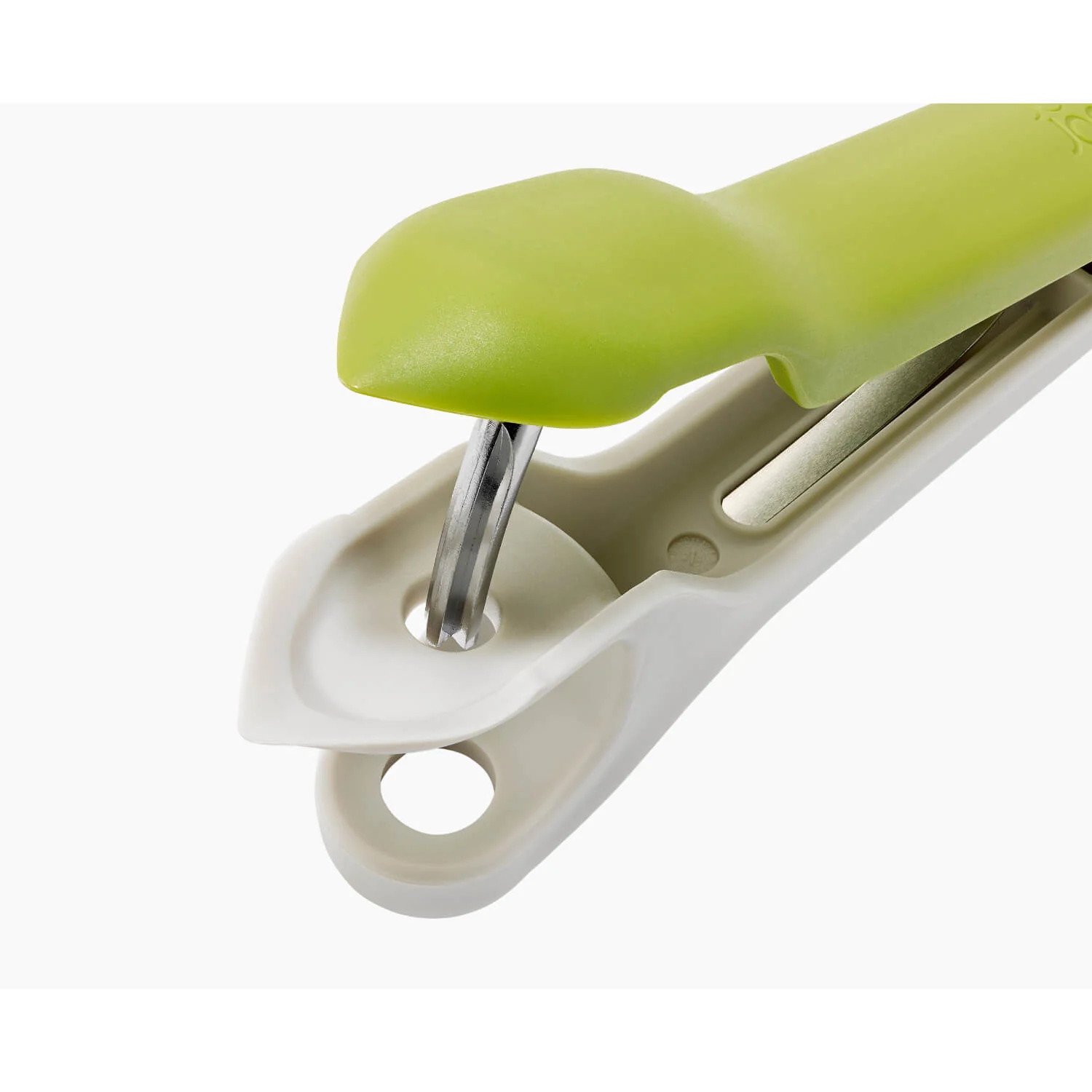 Joseph Joseph Tweezy™ 2-In-1 Pitter & Huller Tool - Green - Image 5