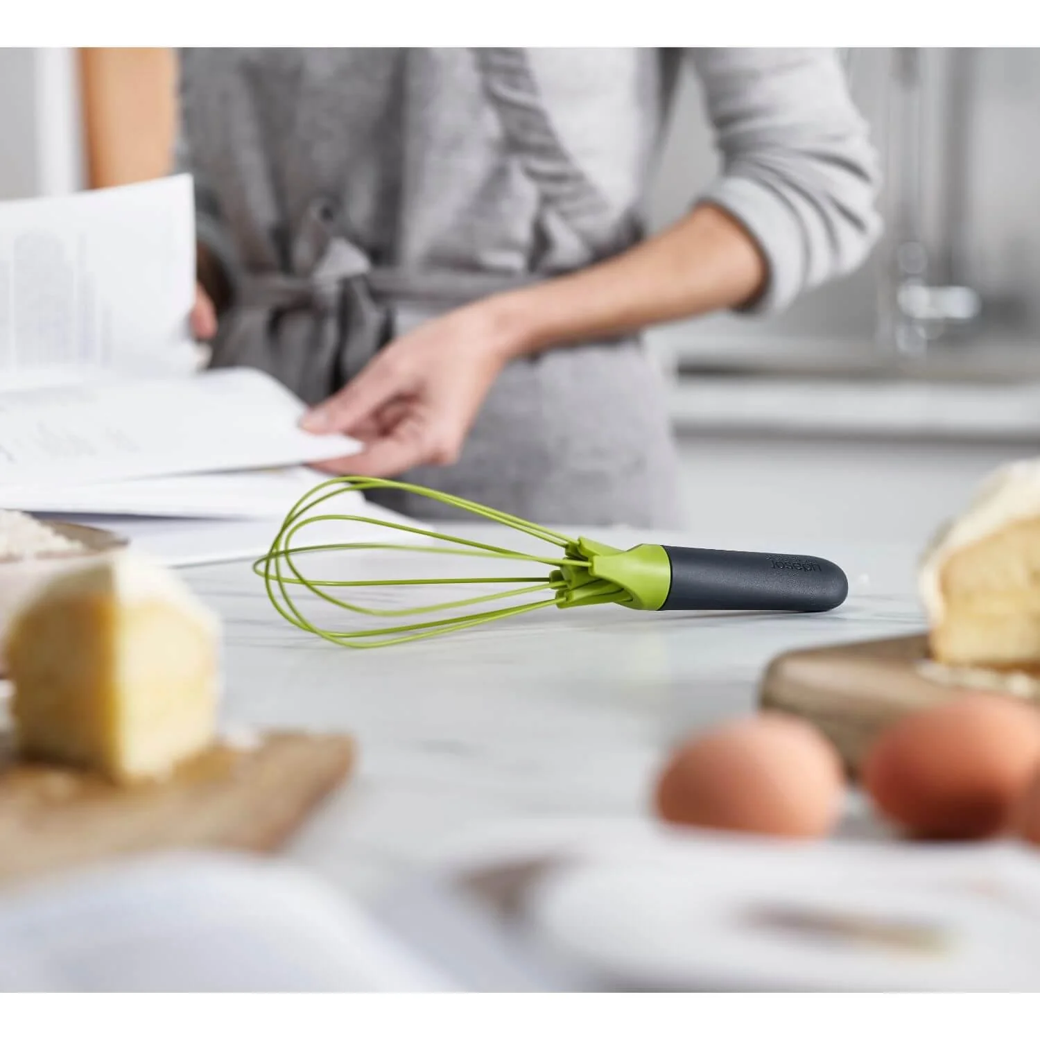 Joseph Joseph Twist Whisk - Grey / Green - Image 7