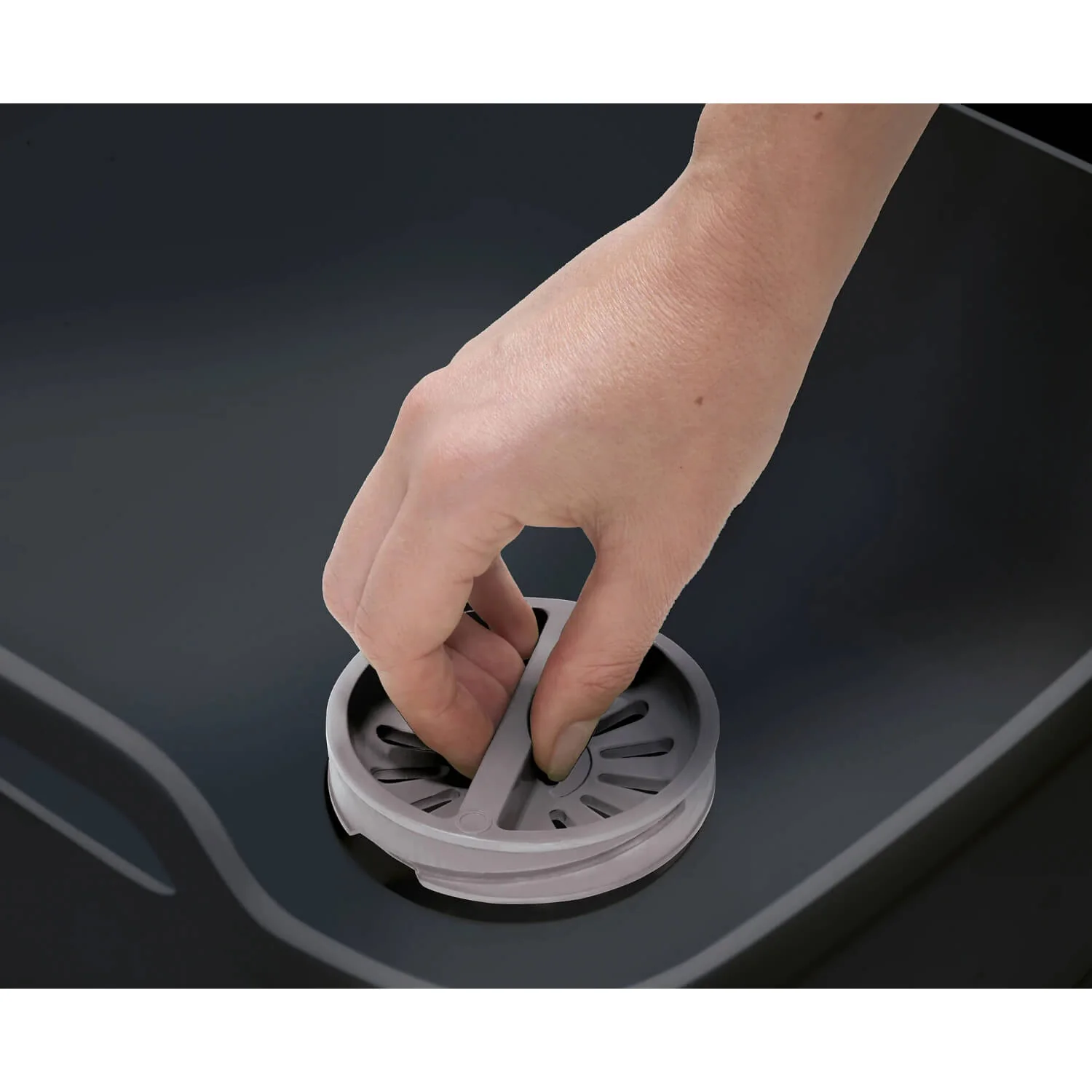 Joseph Joseph Wash & Drain Washing Up Bowl - Grey - Image 3
