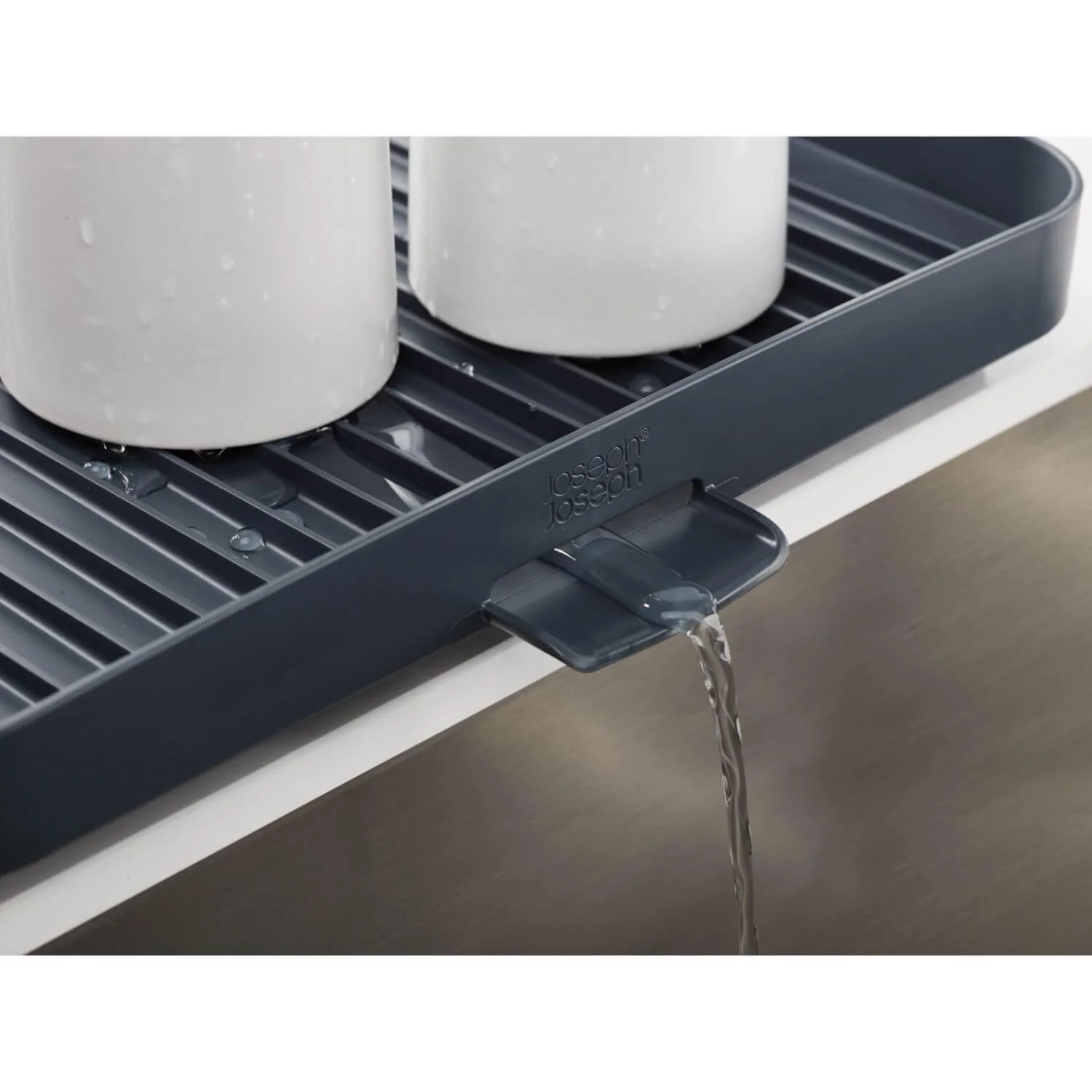 Joseph Joseph Y-Rack 2 Tier Dish Rack - Grey - Image 5