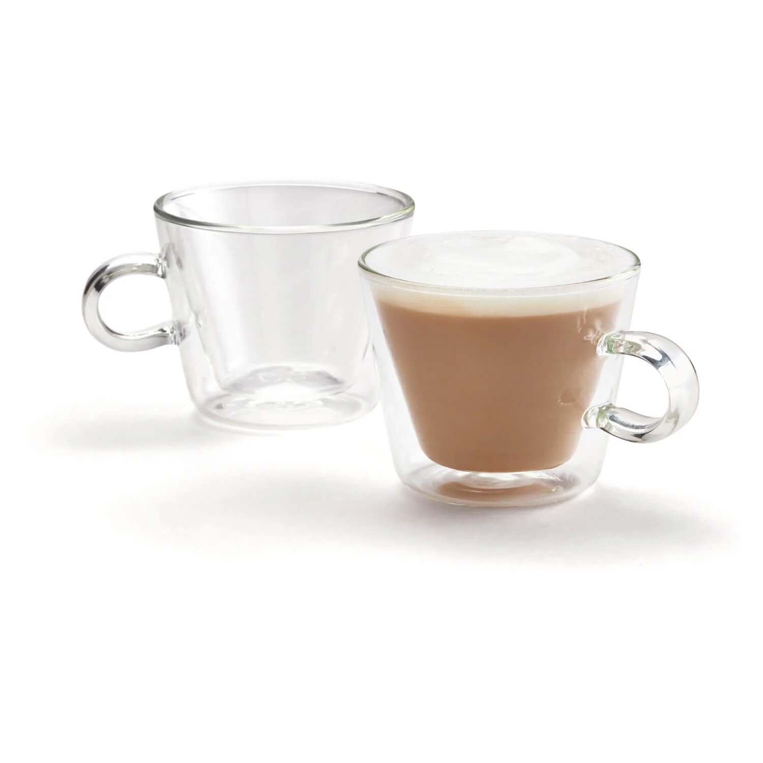 Judge Duo Double Walled 2-Piece Flare Cappuccino Glass Set - 250ml - Image 2
