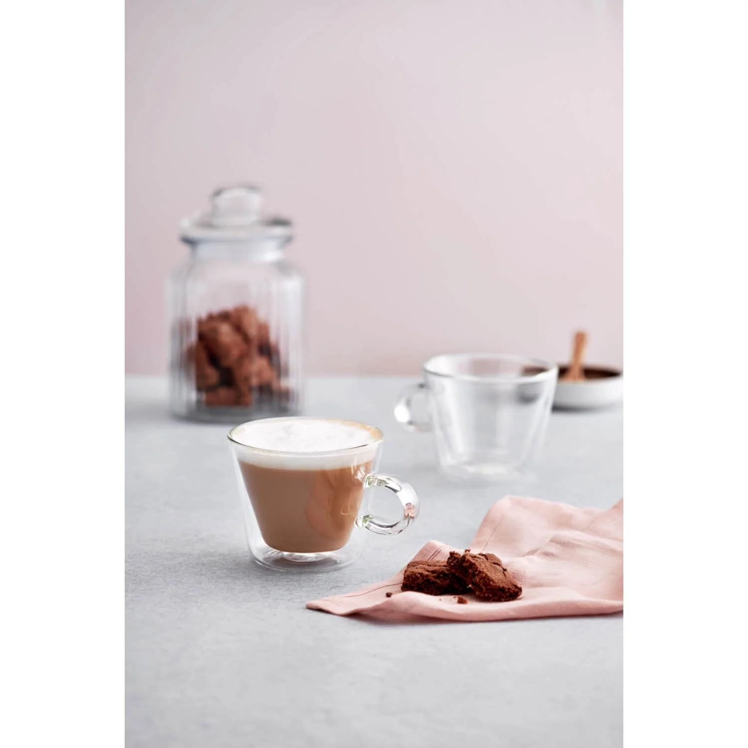 Judge Duo Double Walled 2-Piece Flare Cappuccino Glass Set - 250ml - Image 4