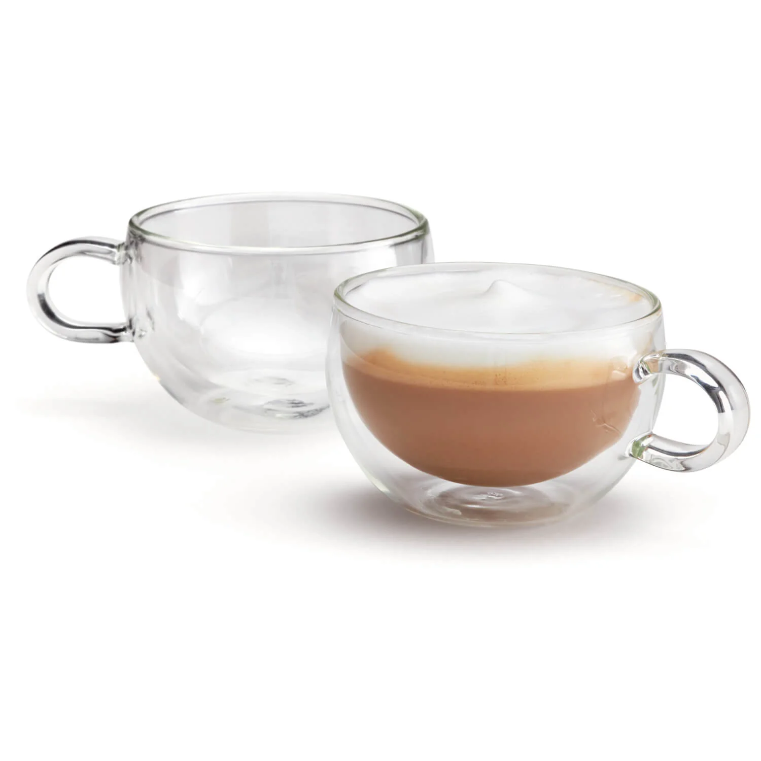 Judge Duo Double Walled 2-Piece Form Cappuccino Glass Set - 250ml - Image 3