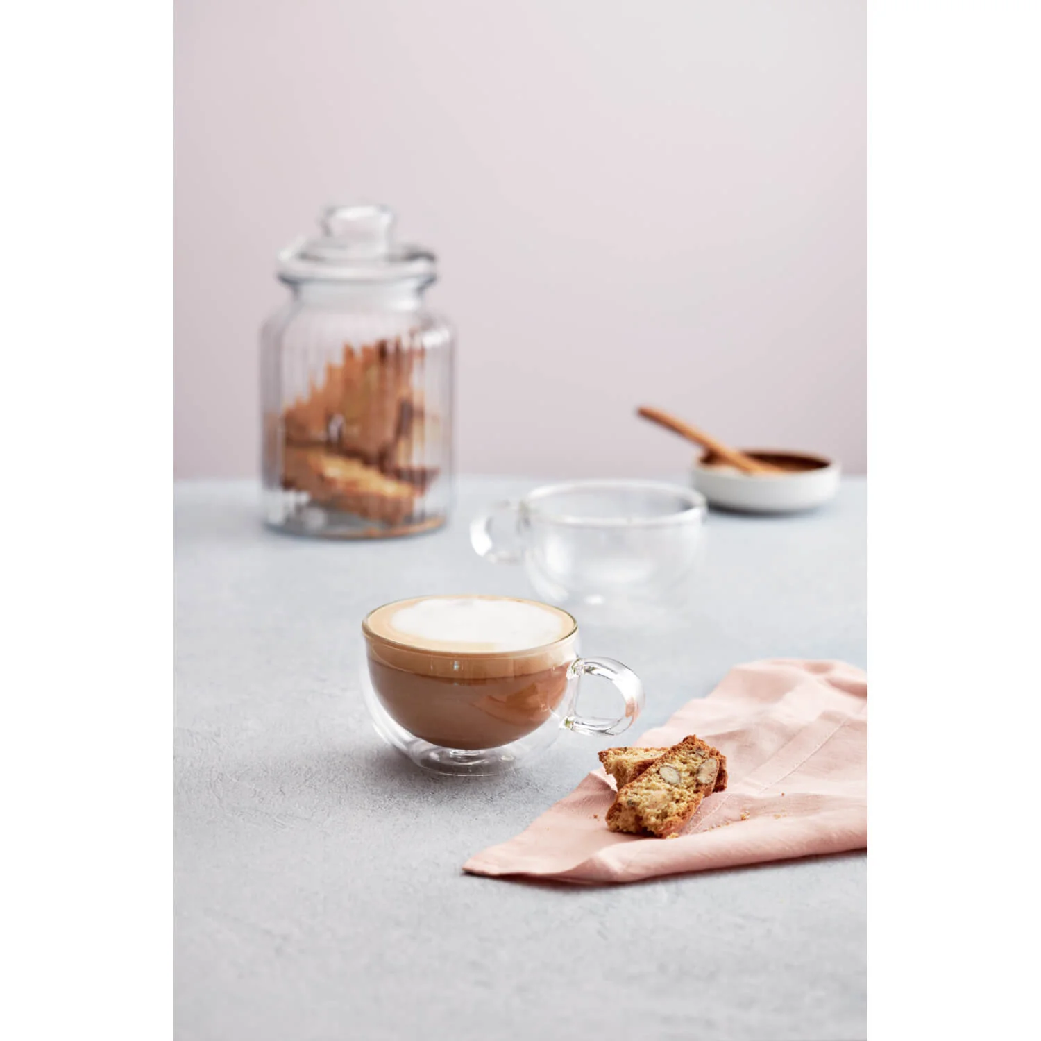 Judge Duo Double Walled 2-Piece Form Cappuccino Glass Set - 250ml - Image 5