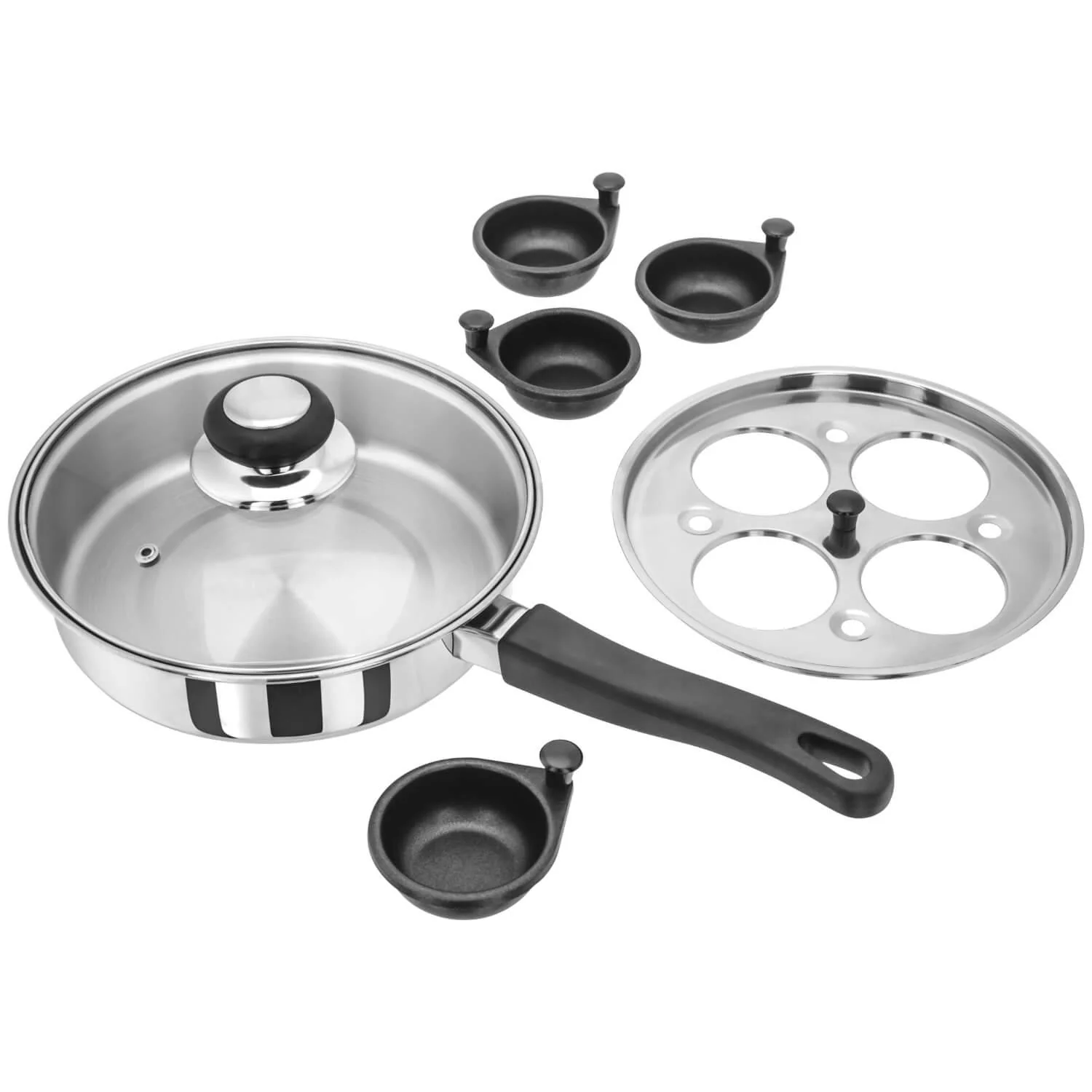Judge Essentials Stainless Steel Egg Poacher - 4 Hole - Image 2