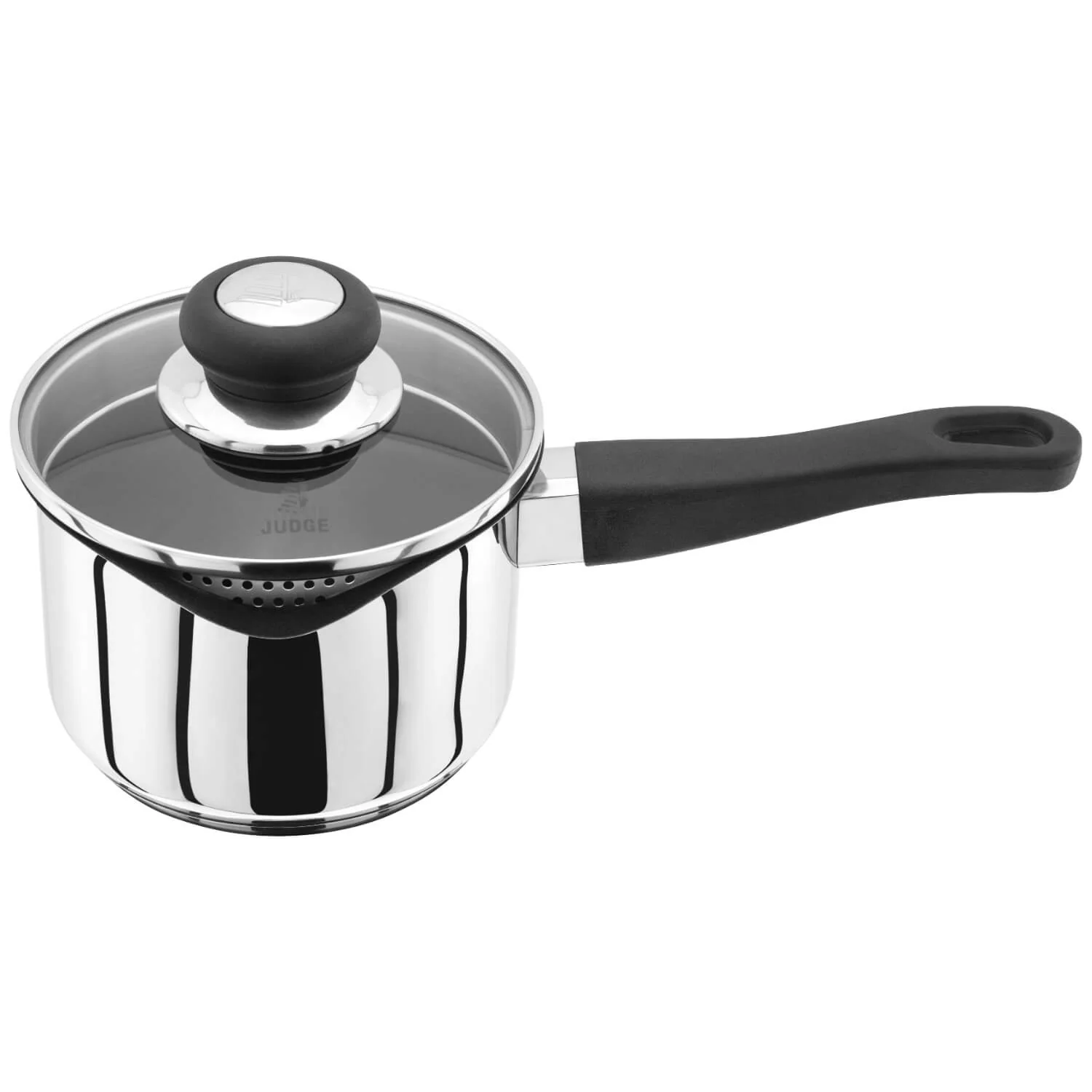 Judge Vista 14cm Stainless Steel Non Stick Draining Saucepan - 1 Litre