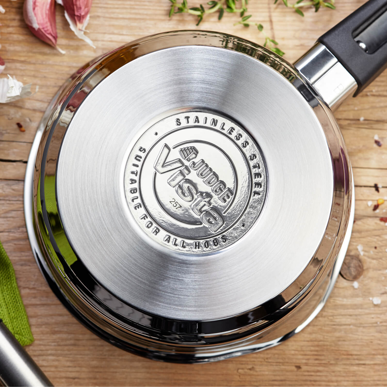 Judge Vista 20cm Stainless Steel Draining Saucepan - 3 Litre - Image 2