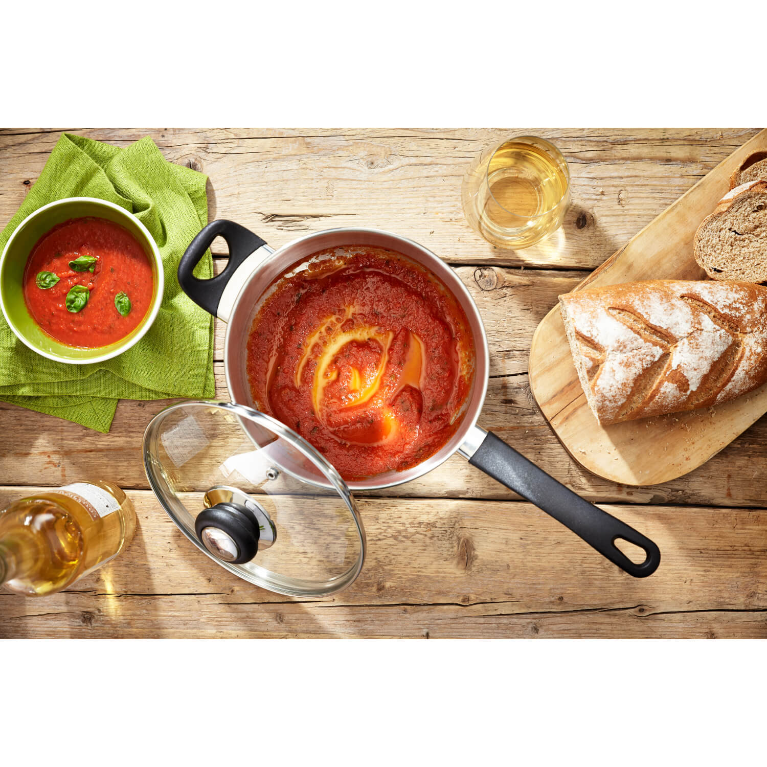 Judge Vista 22cm Stainless Steel Saucepan with Helper Handle- 4 Litre - Image 4