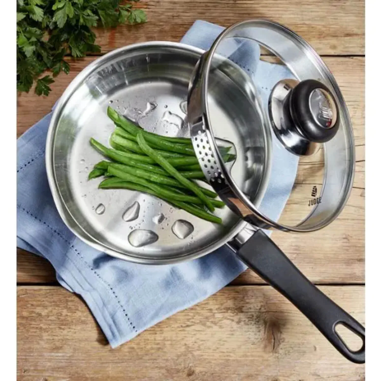 Judge Vista 5-Piece Stainless Steel Draining Saucepan Set - Image 5