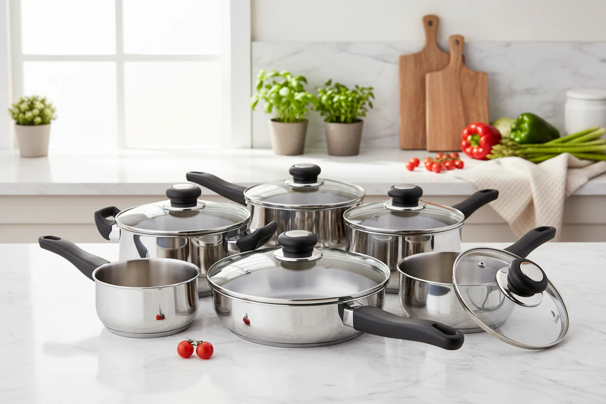 Judge Vista 6-Piece Stainless Steel Cookware Set - Image 2