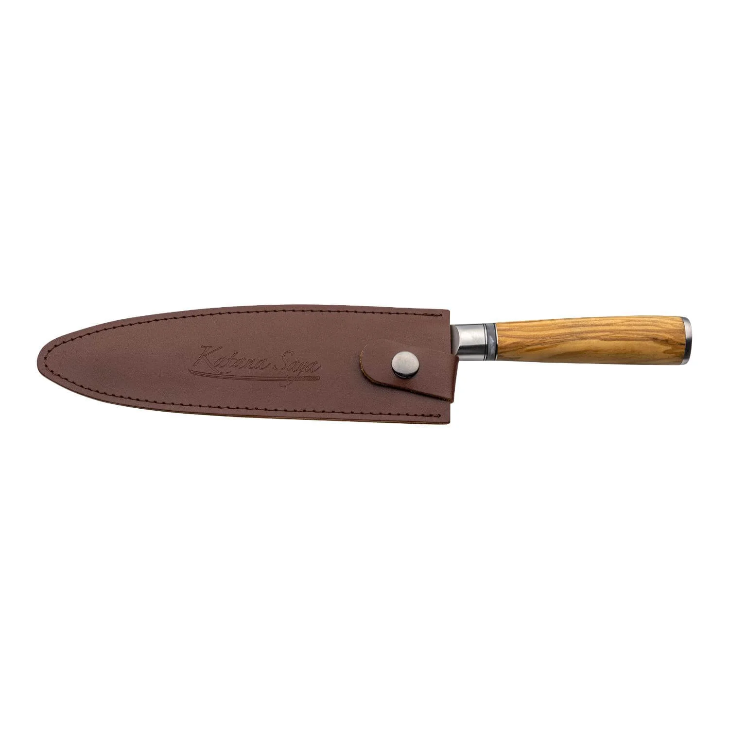 Katana Saya Olivewood 20cm Bread Knife - Image 3