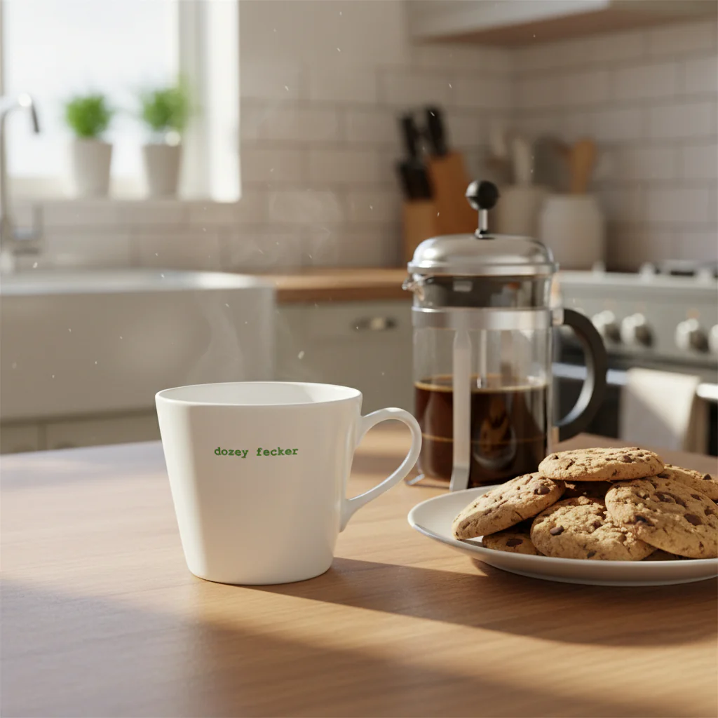 Keith Brymer Jones Word Range Bucket Mug - Dozey Fecker - Image 2