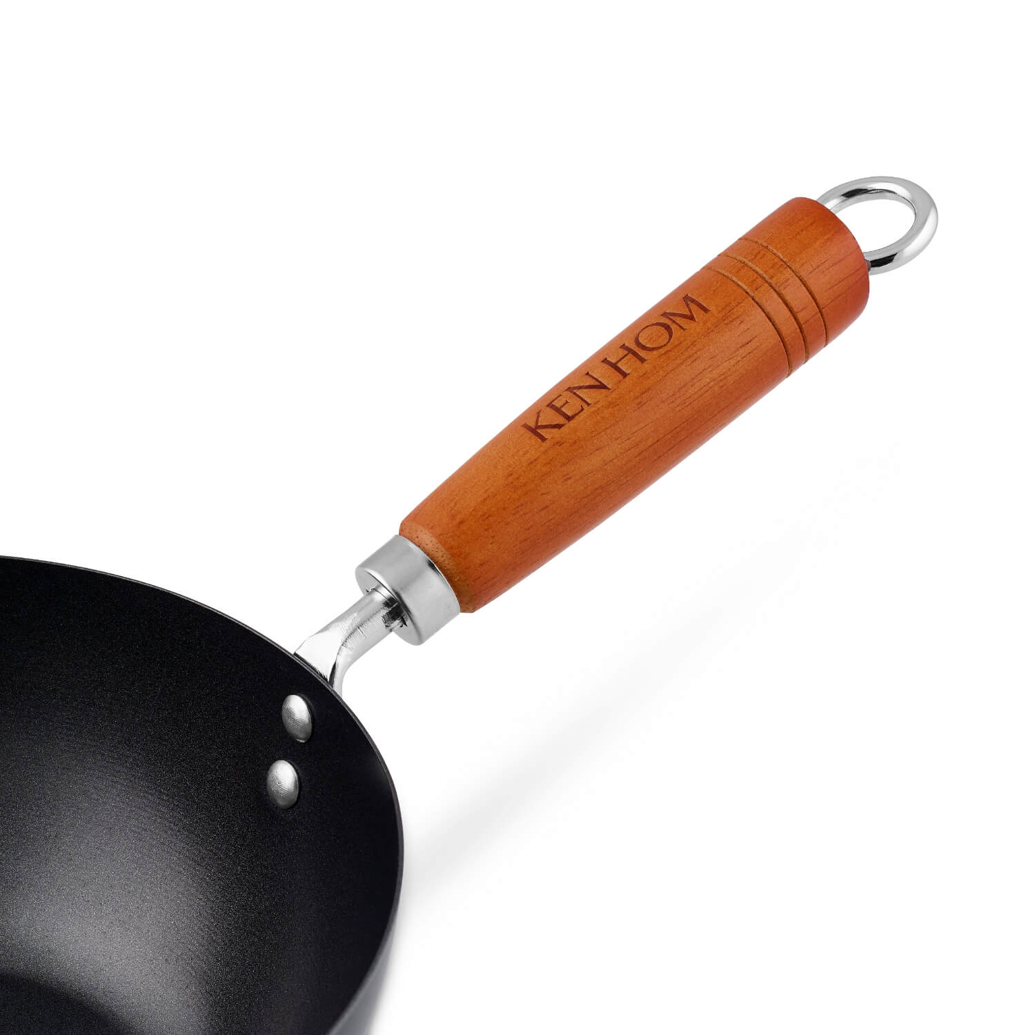 Ken Hom Classic 20cm Carbon Steel Non-Stick Mini Wok - Image 5