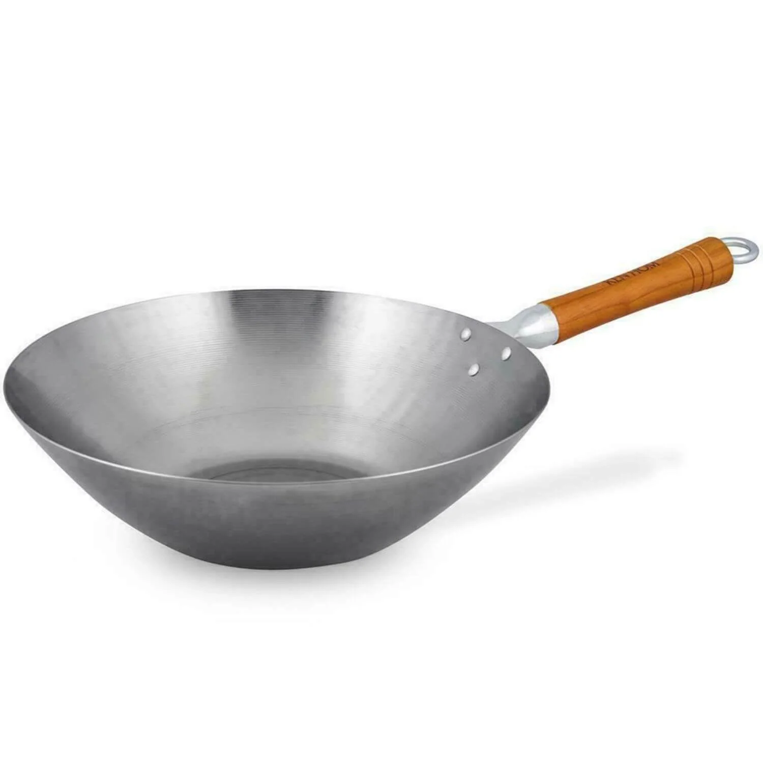 Ken Hom Classic Carbon Steel Wok - 32cm - Image 2