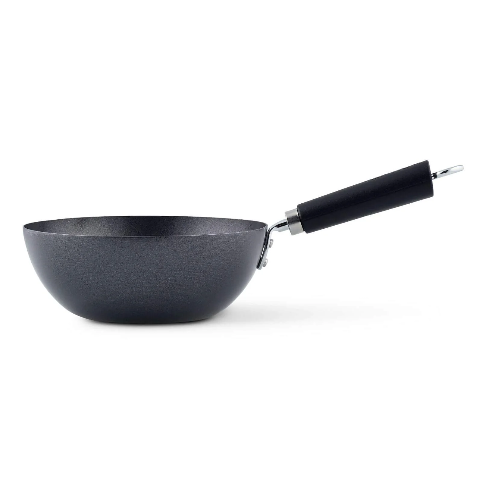 Ken Hom Excellence Non-Stick Carbon Steel Wok - 20cm - Image 2