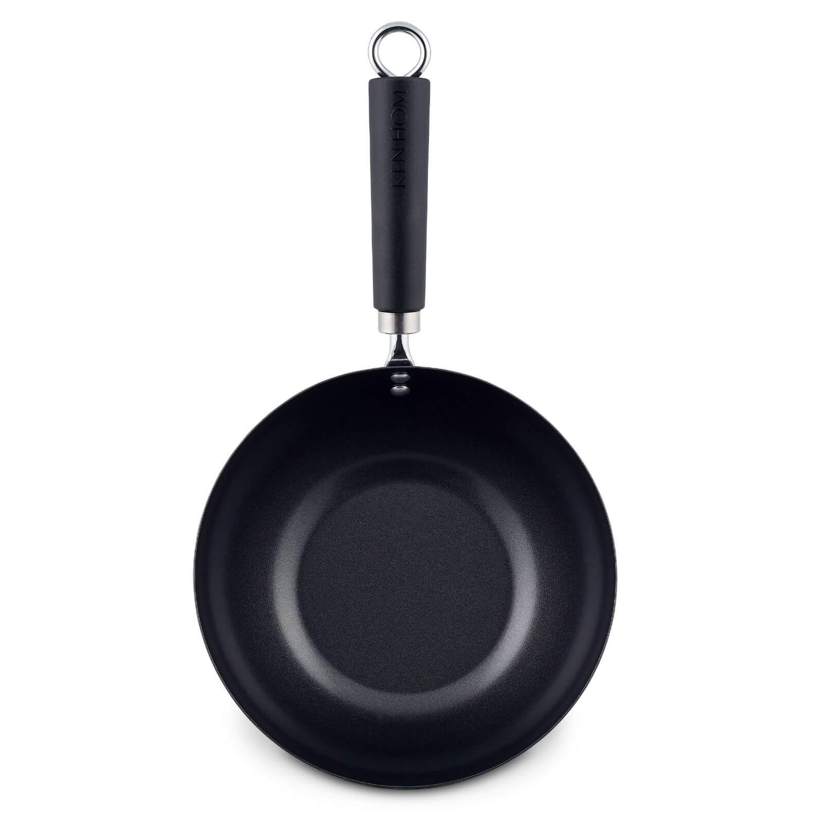 Ken Hom Excellence Non-Stick Carbon Steel Wok - 20cm - Image 3