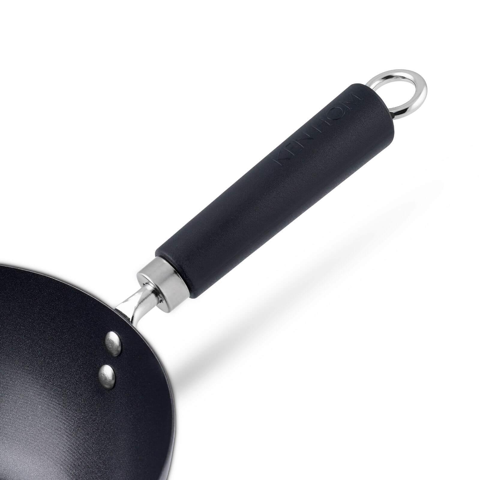 Ken Hom Excellence Non-Stick Carbon Steel Wok - 20cm - Image 5