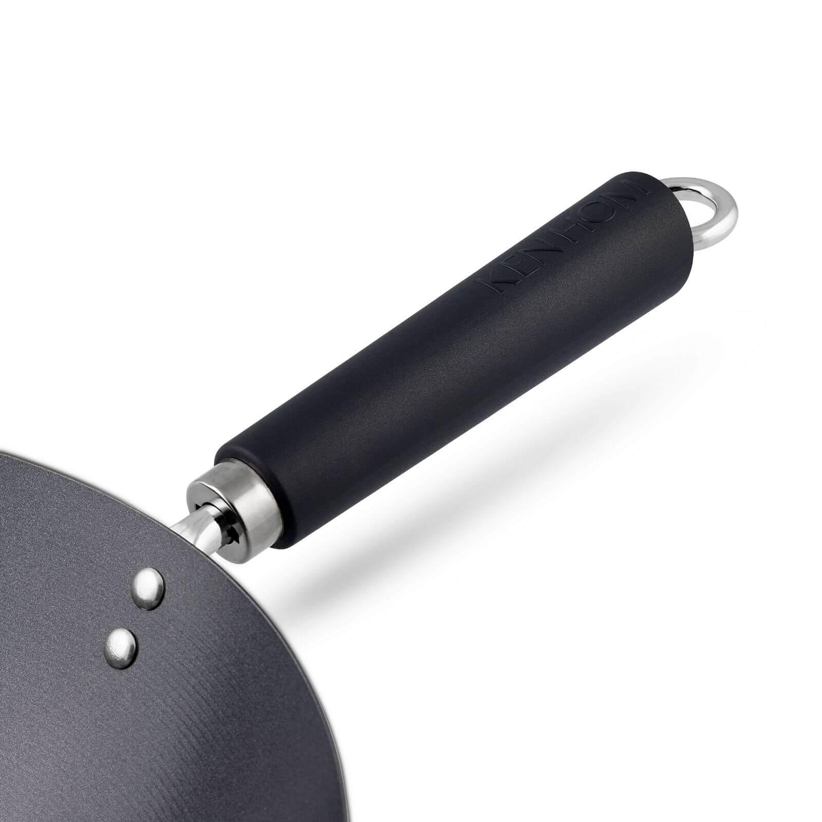Ken Hom Excellence Non-Stick Carbon Steel Wok - 31cm - Image 2