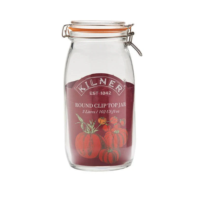 Kilner Glass Round Clip Top Storage Jar - 2 Litre - Image 5