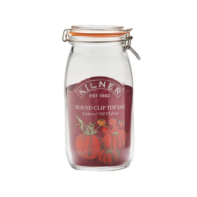 Kilner Glass Round Clip Top Storage Jar - 3 Litre - Image 4